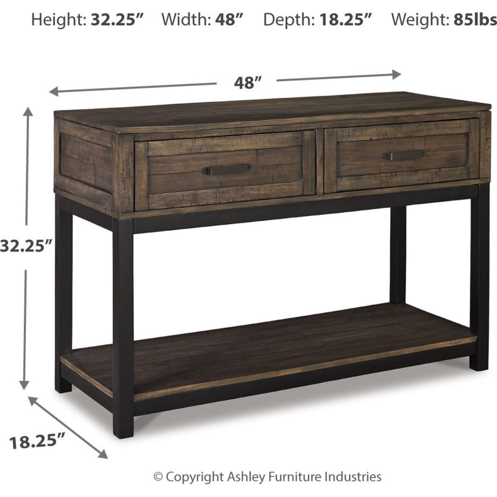 Table basse Villa Flora - Brun grisâtre