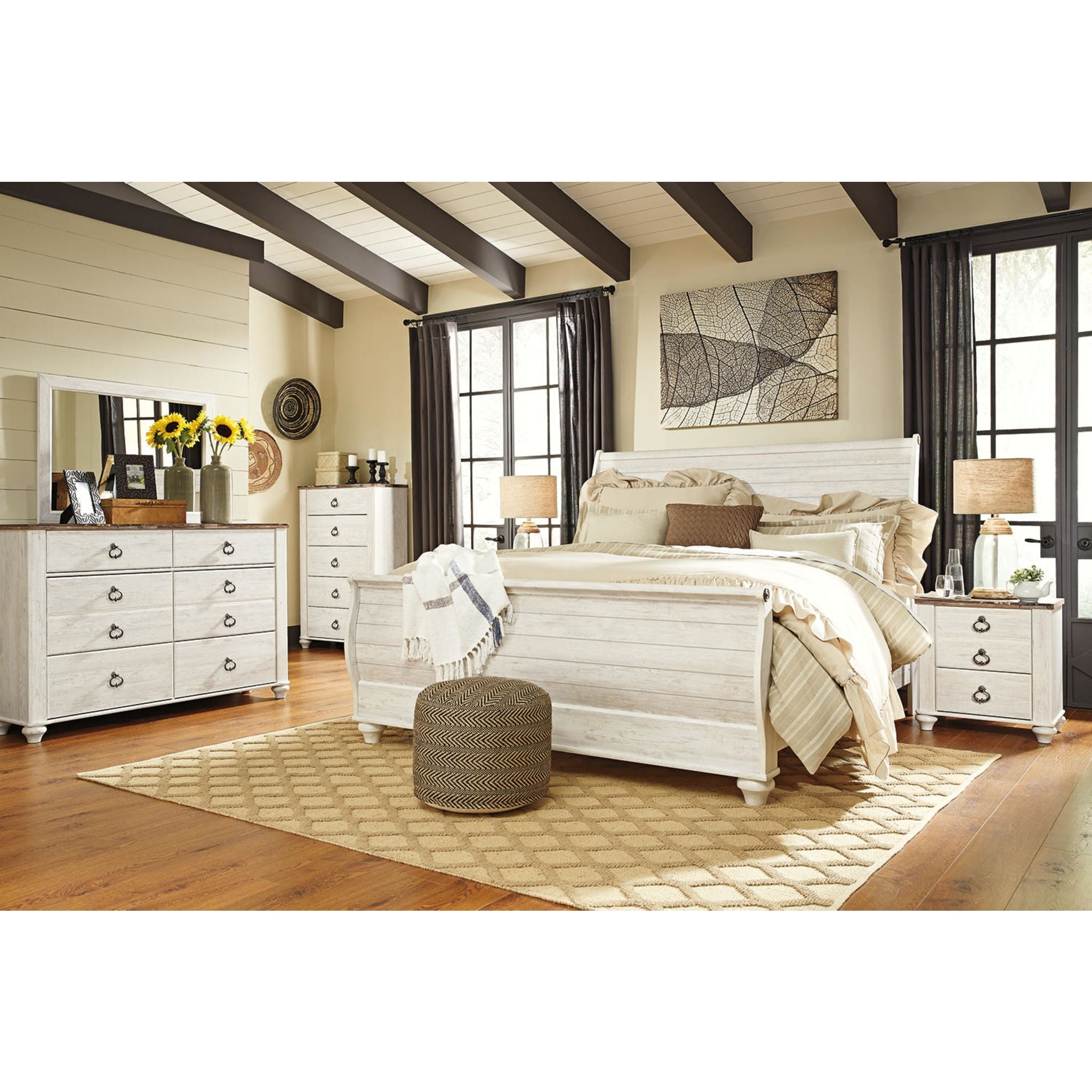 Coffre Willowton - Blanchi à la chaux