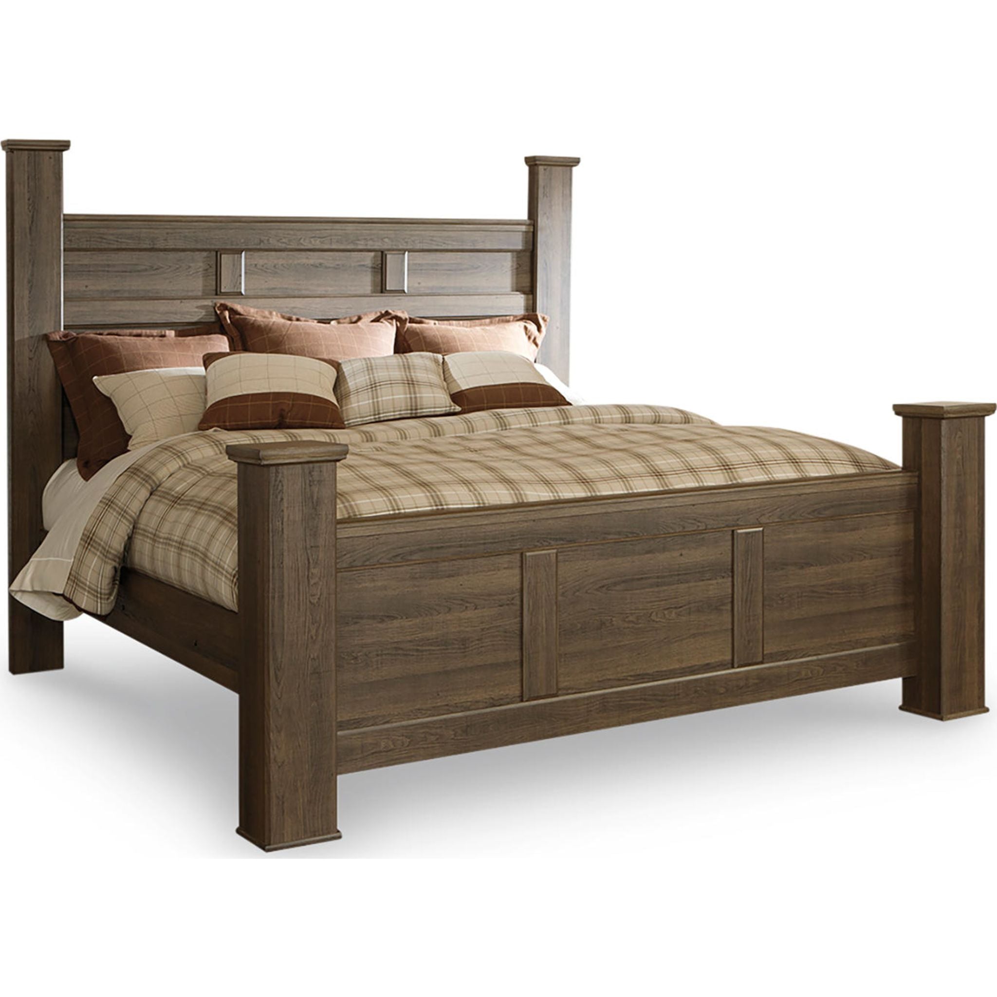 Lit à baldaquin Juararo - Marron foncé