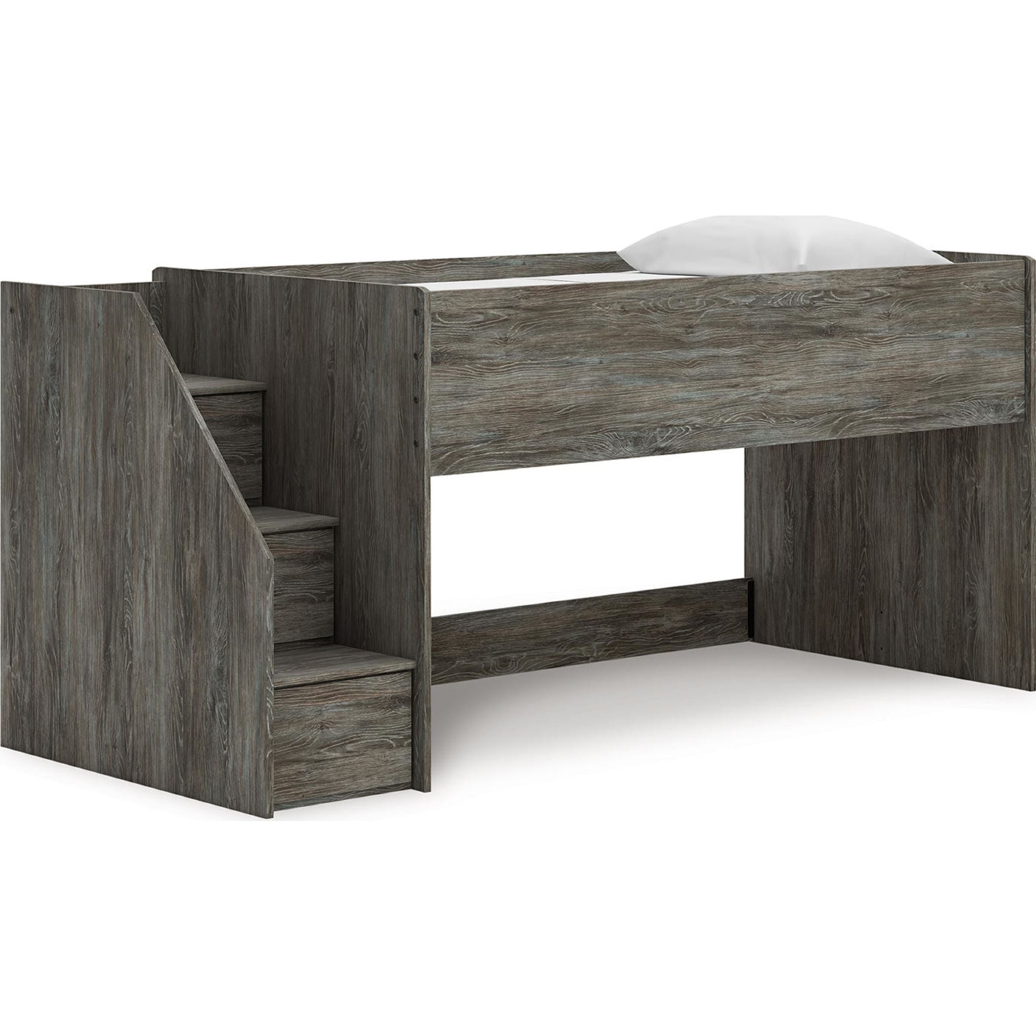 Lit mezzanine simple Frandern - Gris