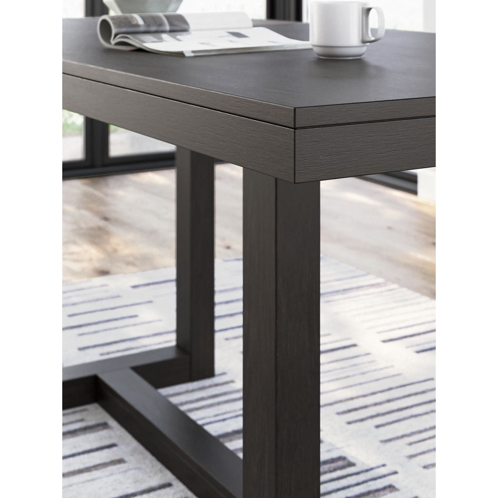Table de comptoir Neymorton - Brun gris foncé - (D618-13)
