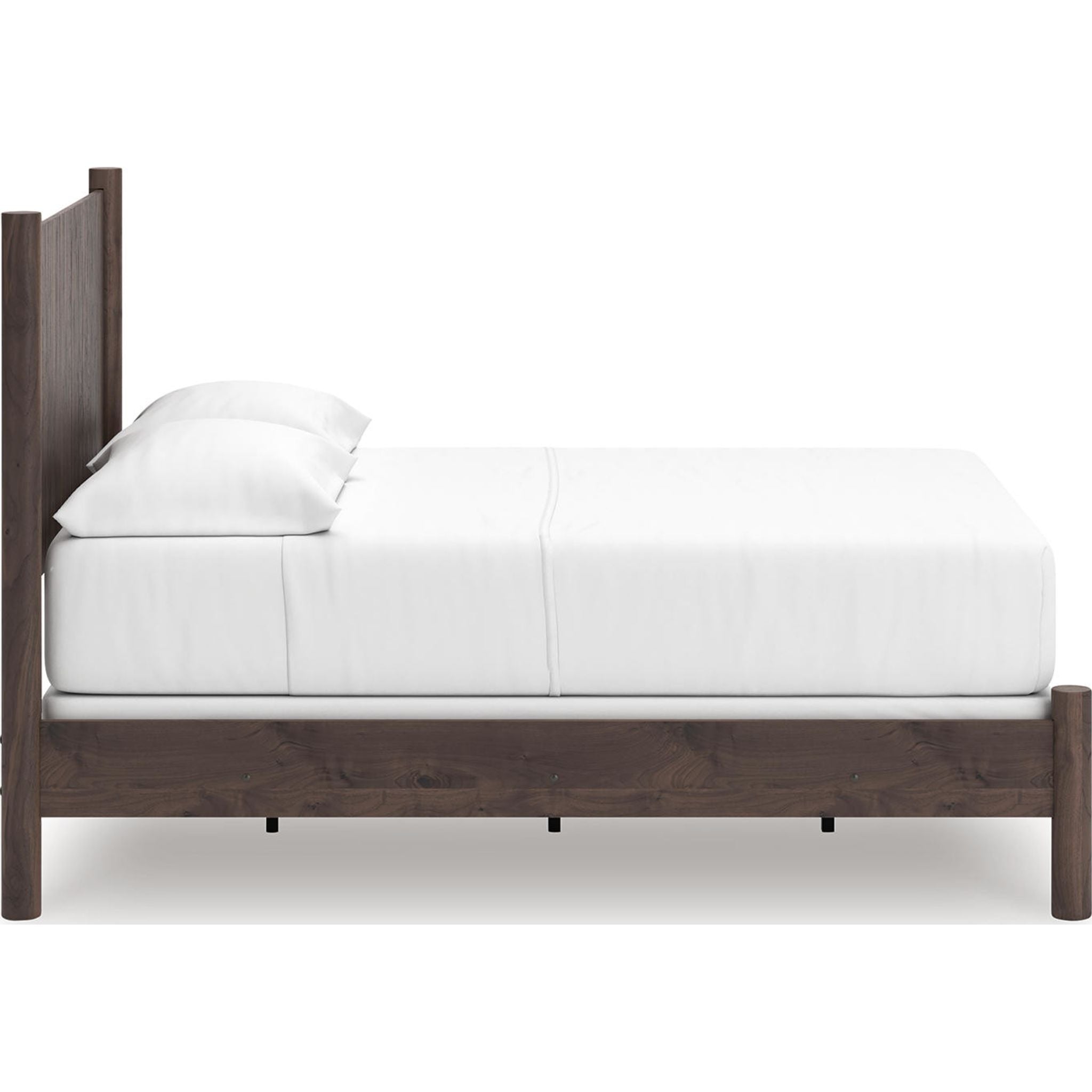 Lit à panneaux Pamytta - Marron