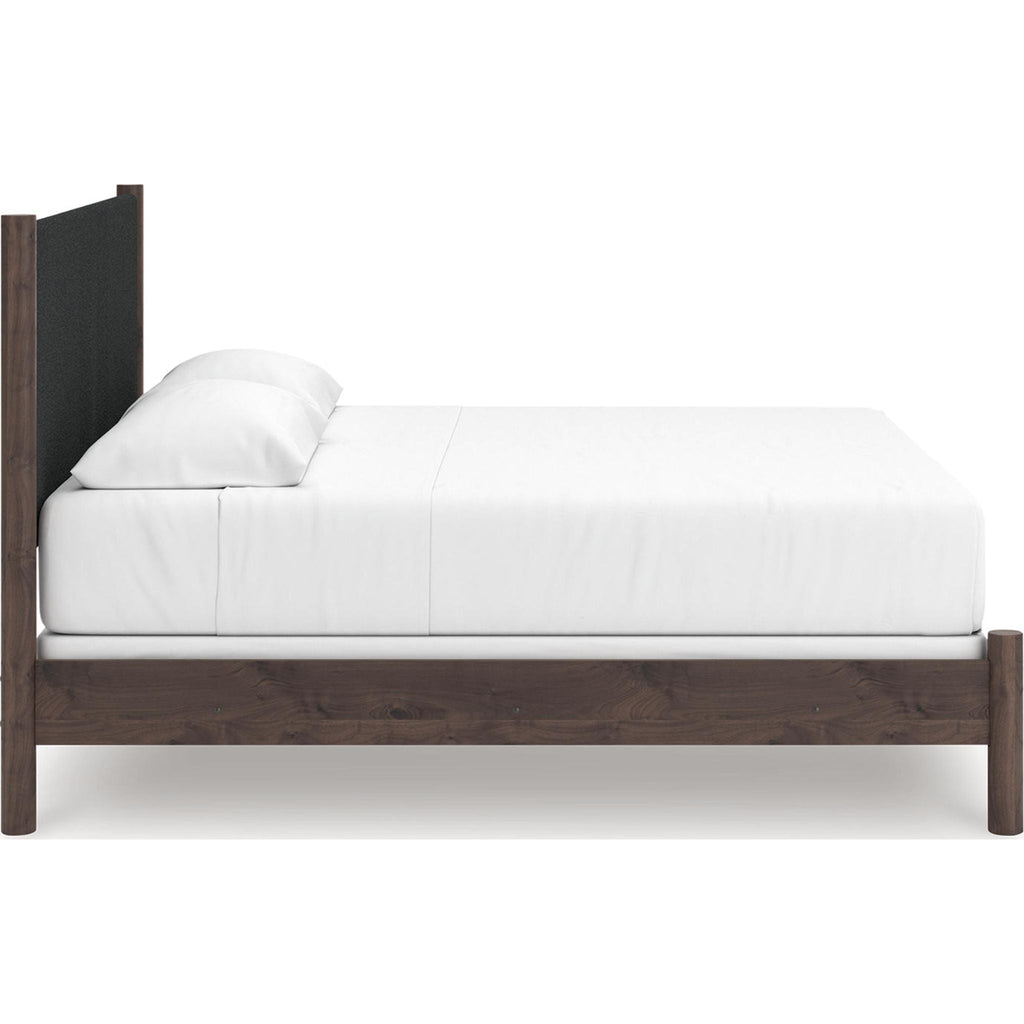 Lit à panneaux Pamytta King - Marron