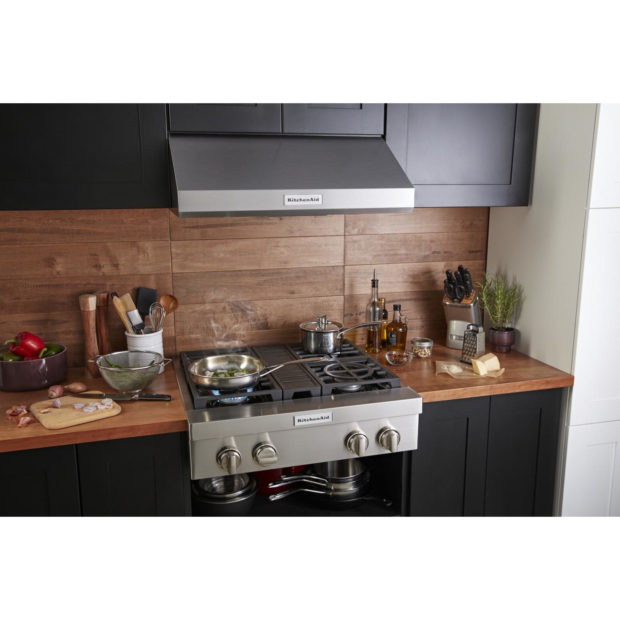 Table de cuisson à gaz KitchenAid 30 (KCGC500JSS) - Acier inoxydable