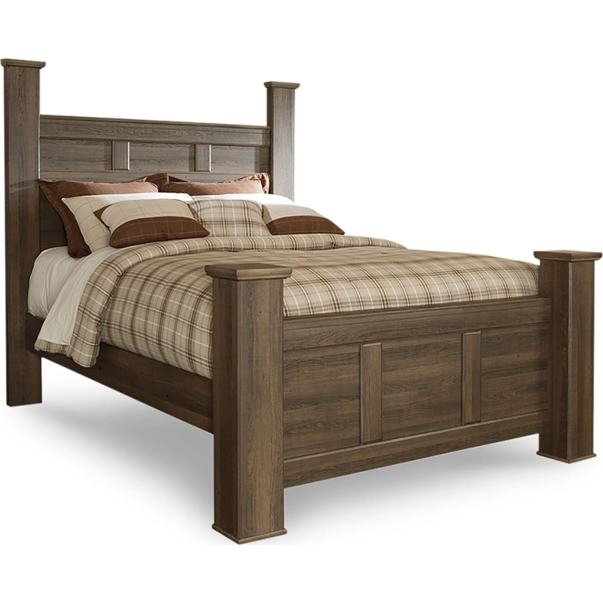 Lit à baldaquin Juararo - Marron foncé