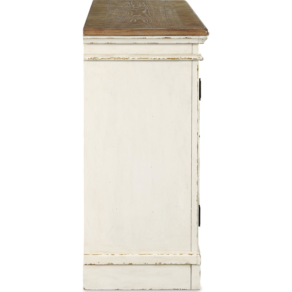 Serveur de salle à manger Realyn - Blanc ébréché - (D743-60)