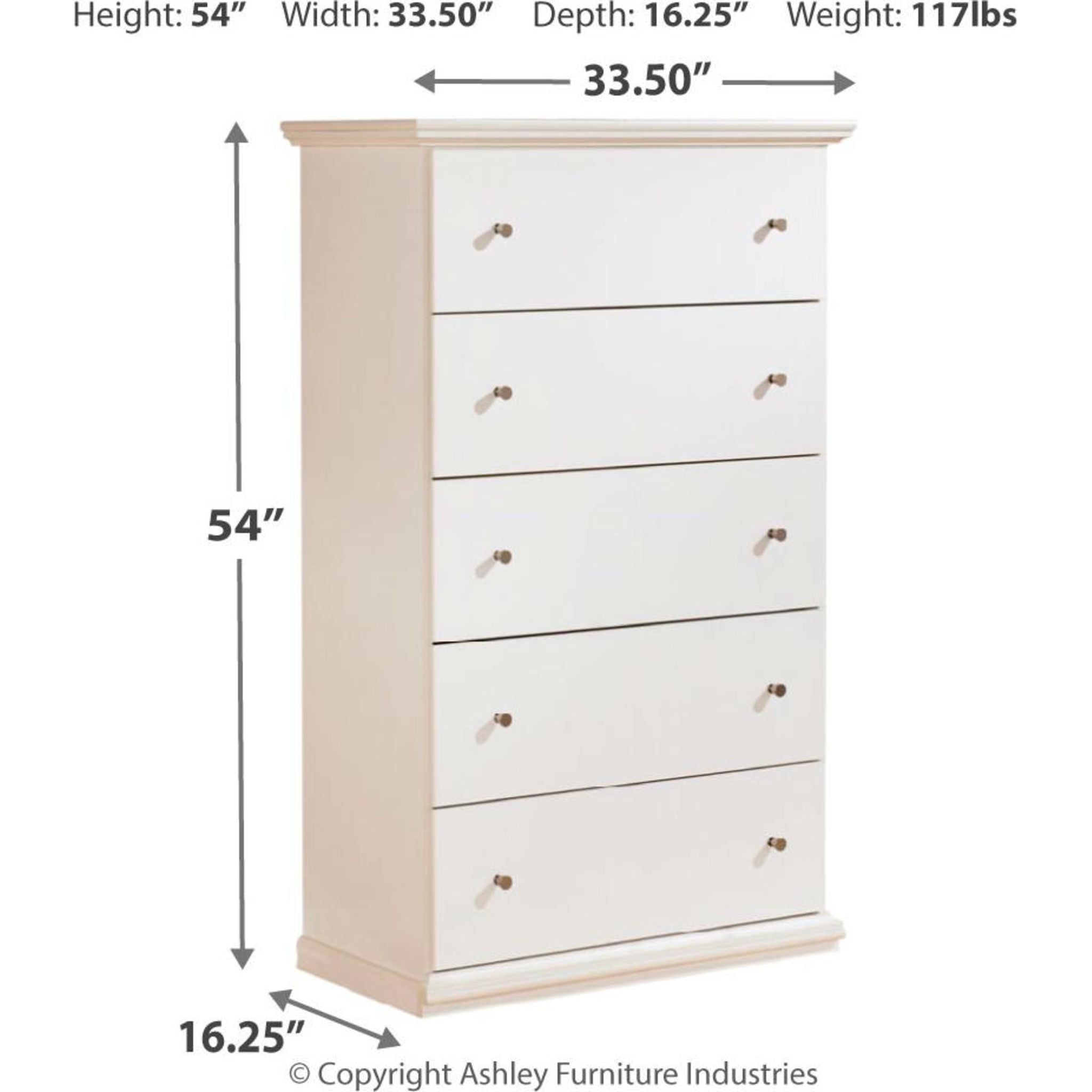 Coffre Bostwick Shoals - Blanc