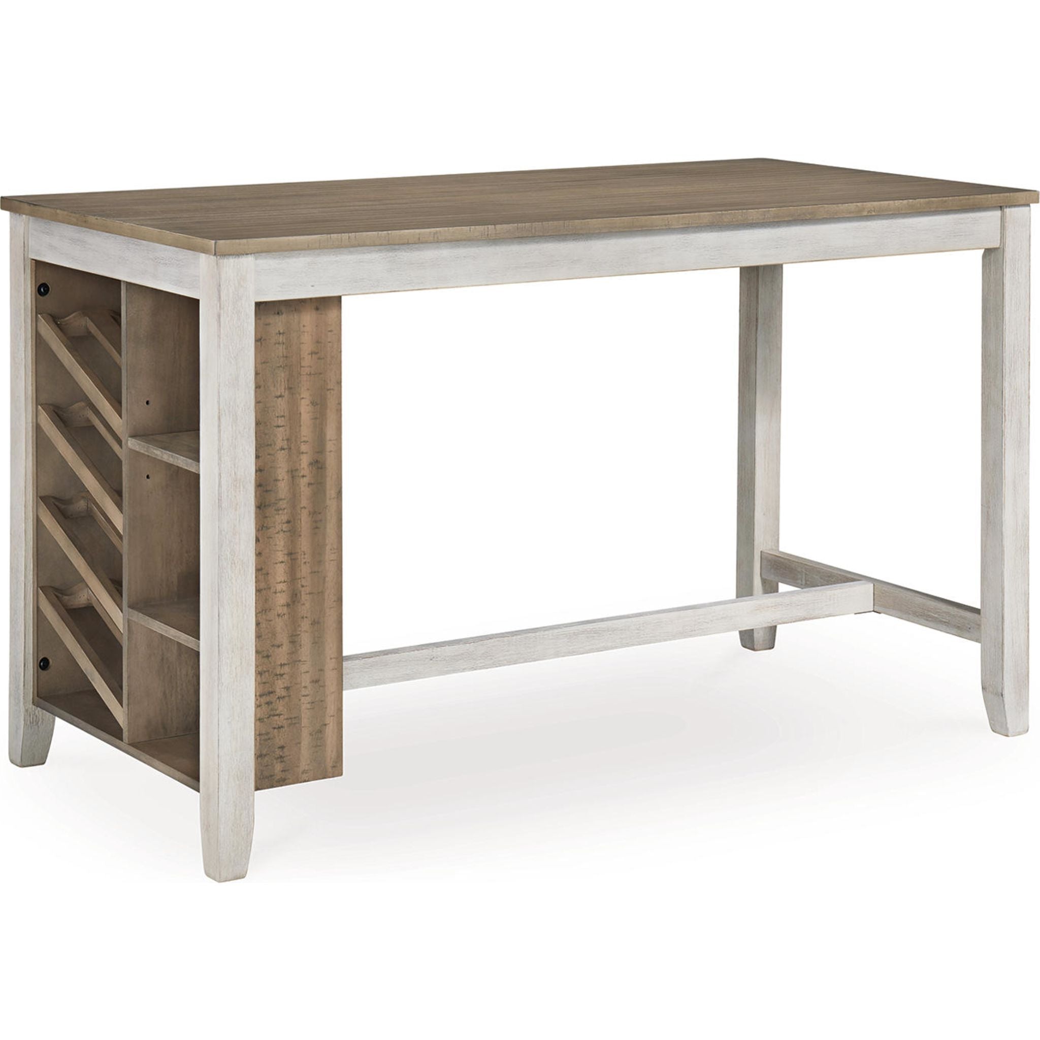 Table de bar Skempton - Blanc/marron clair - (D394-32)
