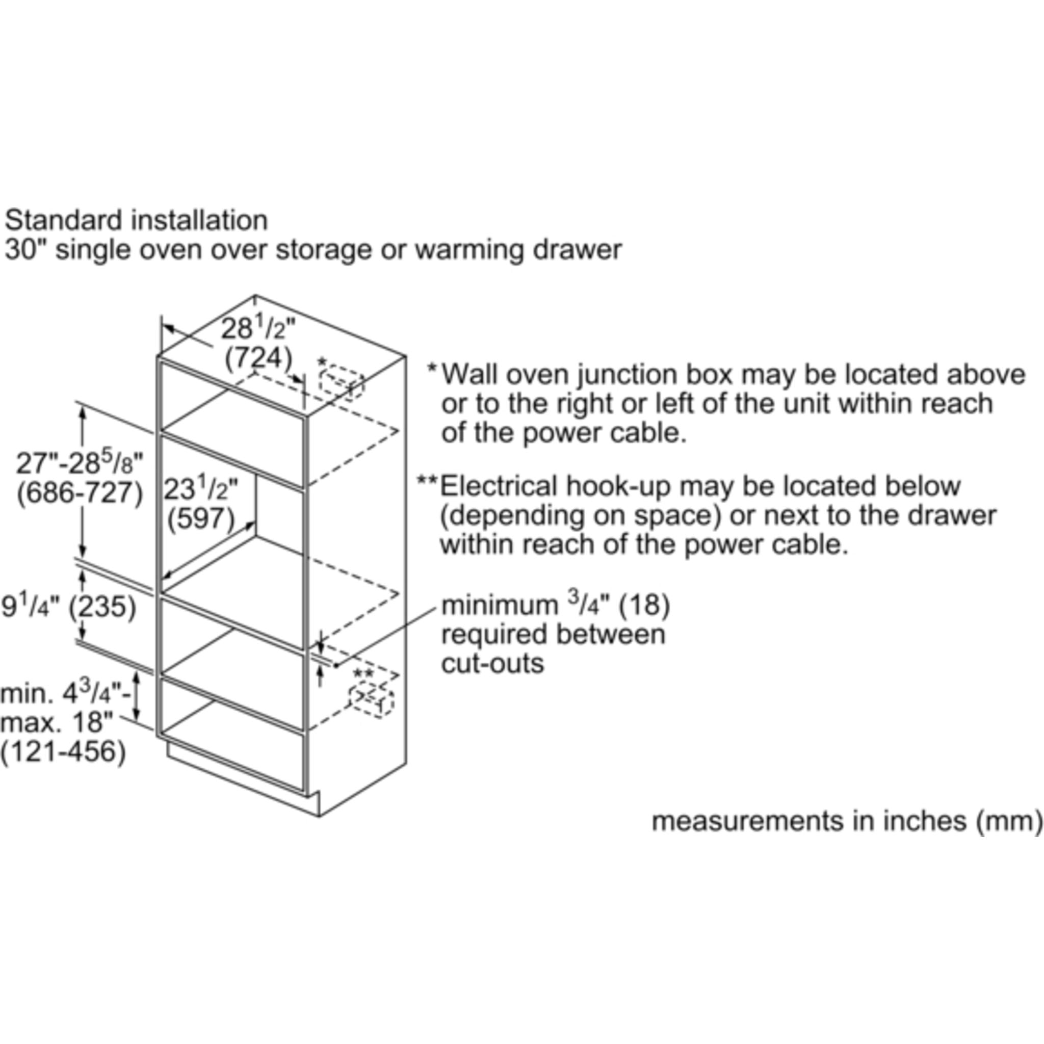 Four mural à convection Bosch 30 (HBLP451LUC) - Acier inoxydable
