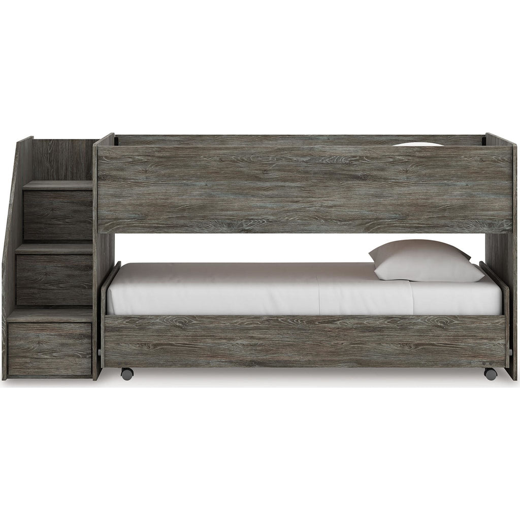 Lit mezzanine simple/double Frandern - Gris
