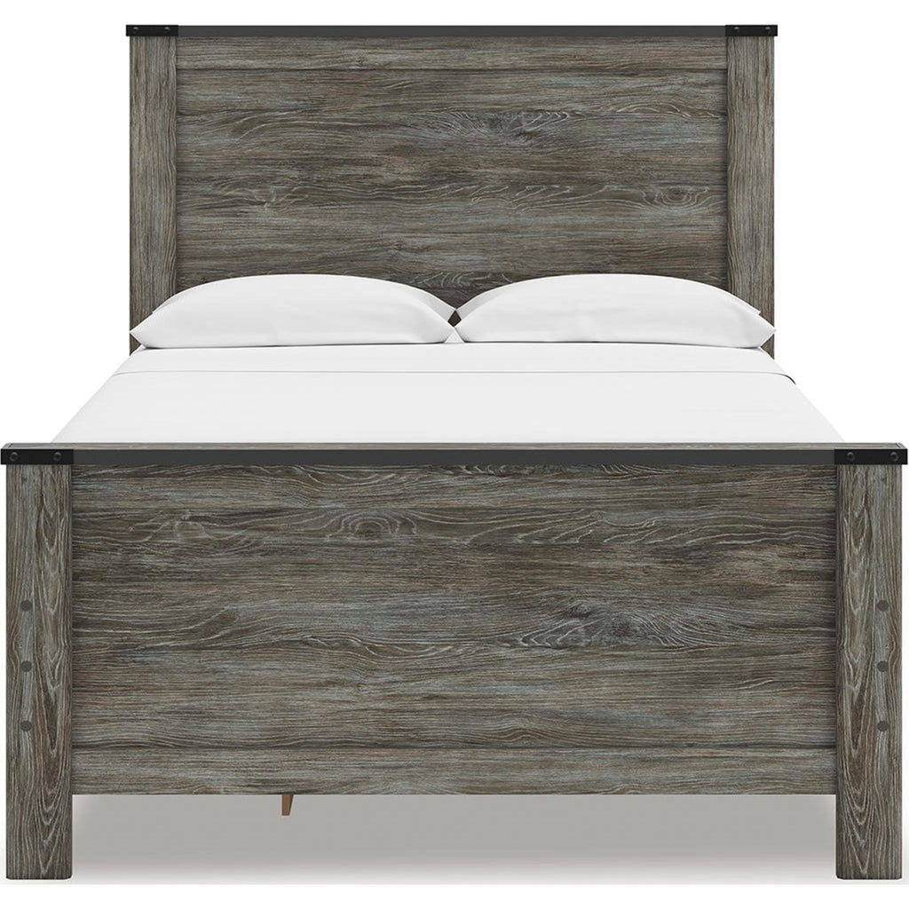 Lit de rangement complet Frandern - Noir/Gris