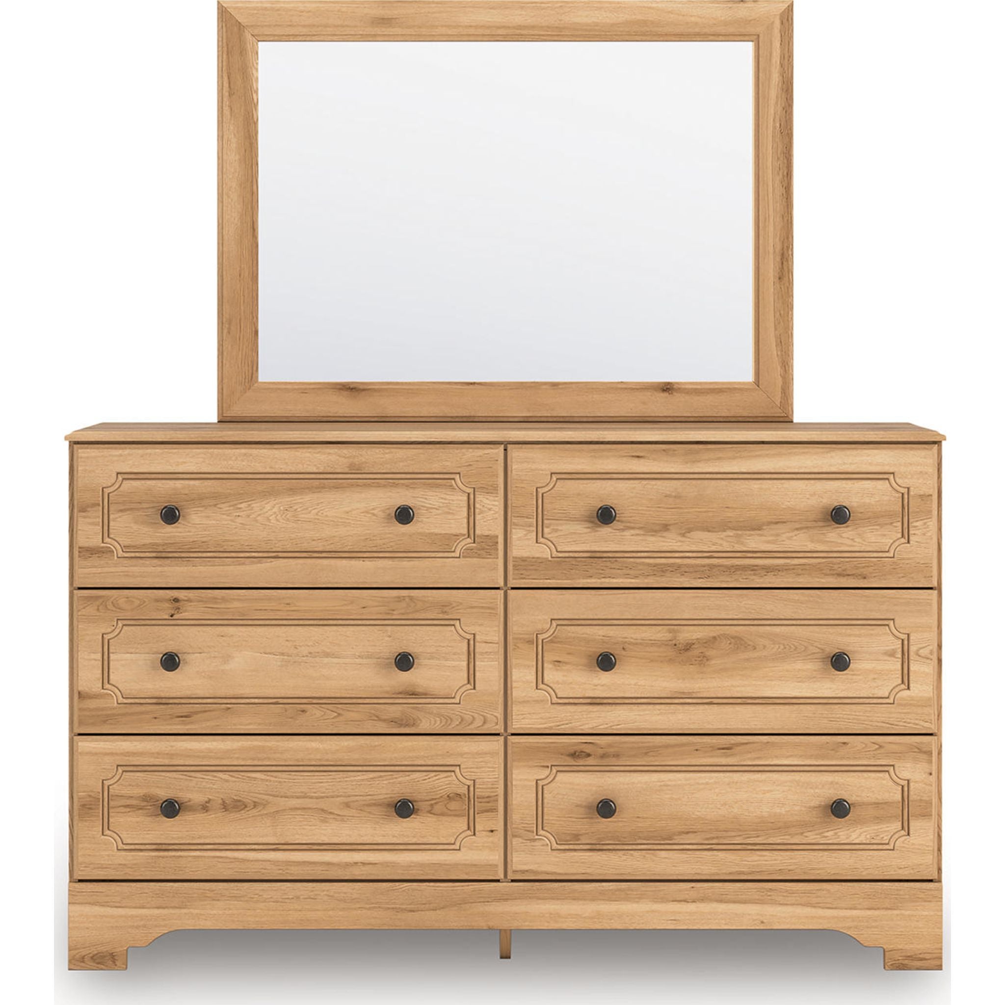 Commode et miroir Aleaport - Brun chaud
