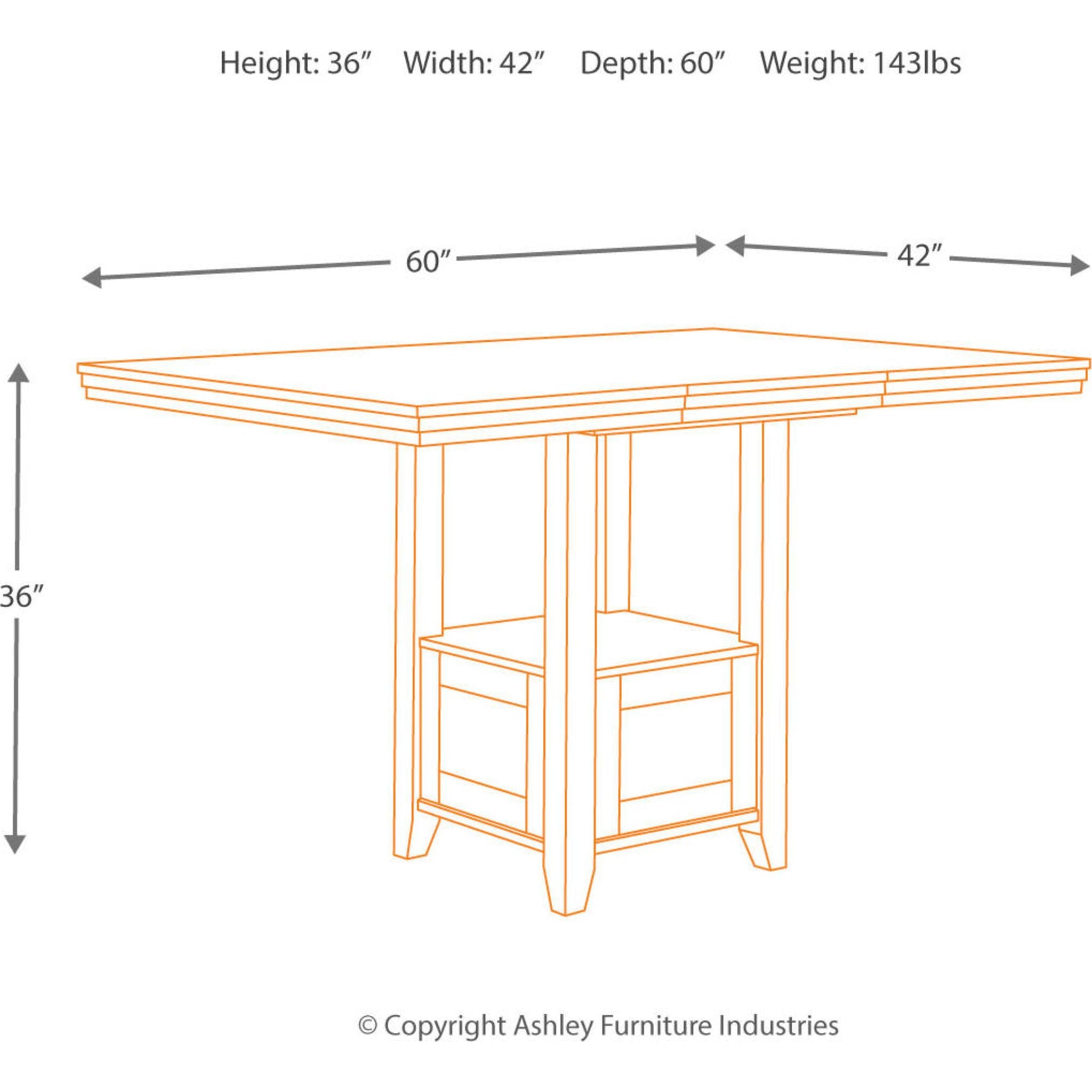 Ensemble de salle à manger de comptoir Ralene