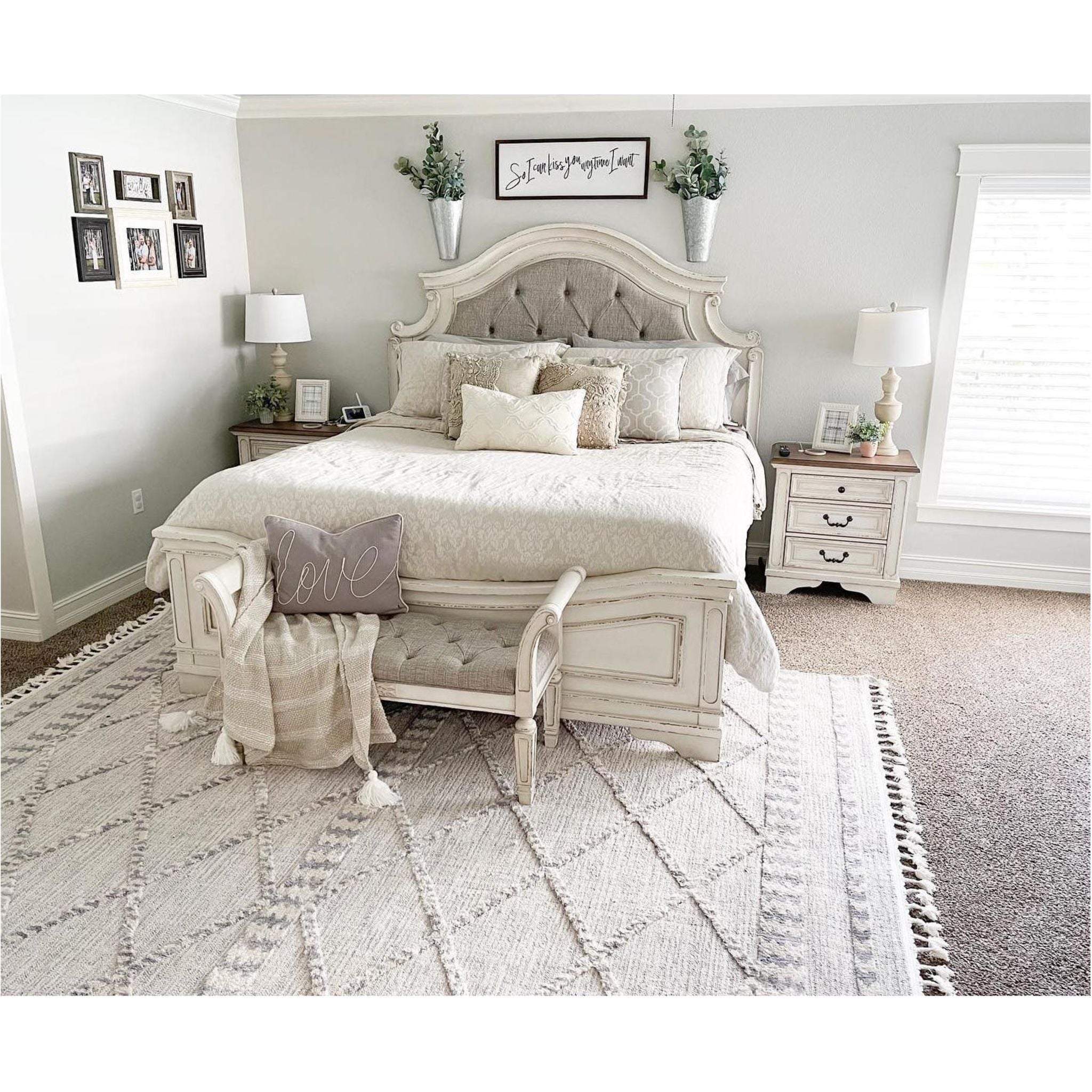 Table de chevet Realyn - Blanc