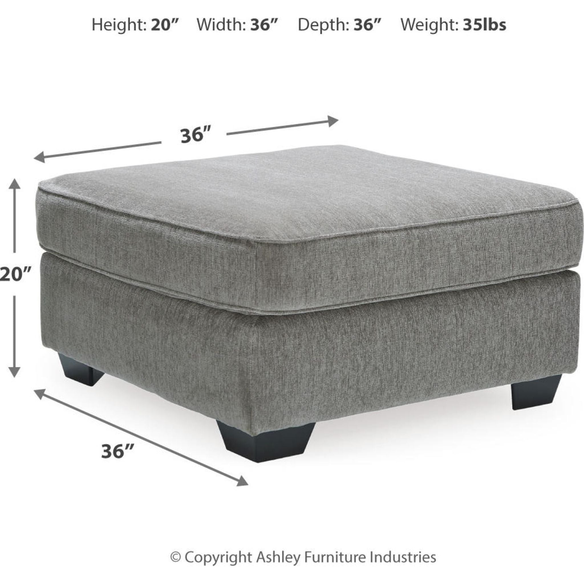 Ottoman d'appoint surdimensionné Altari