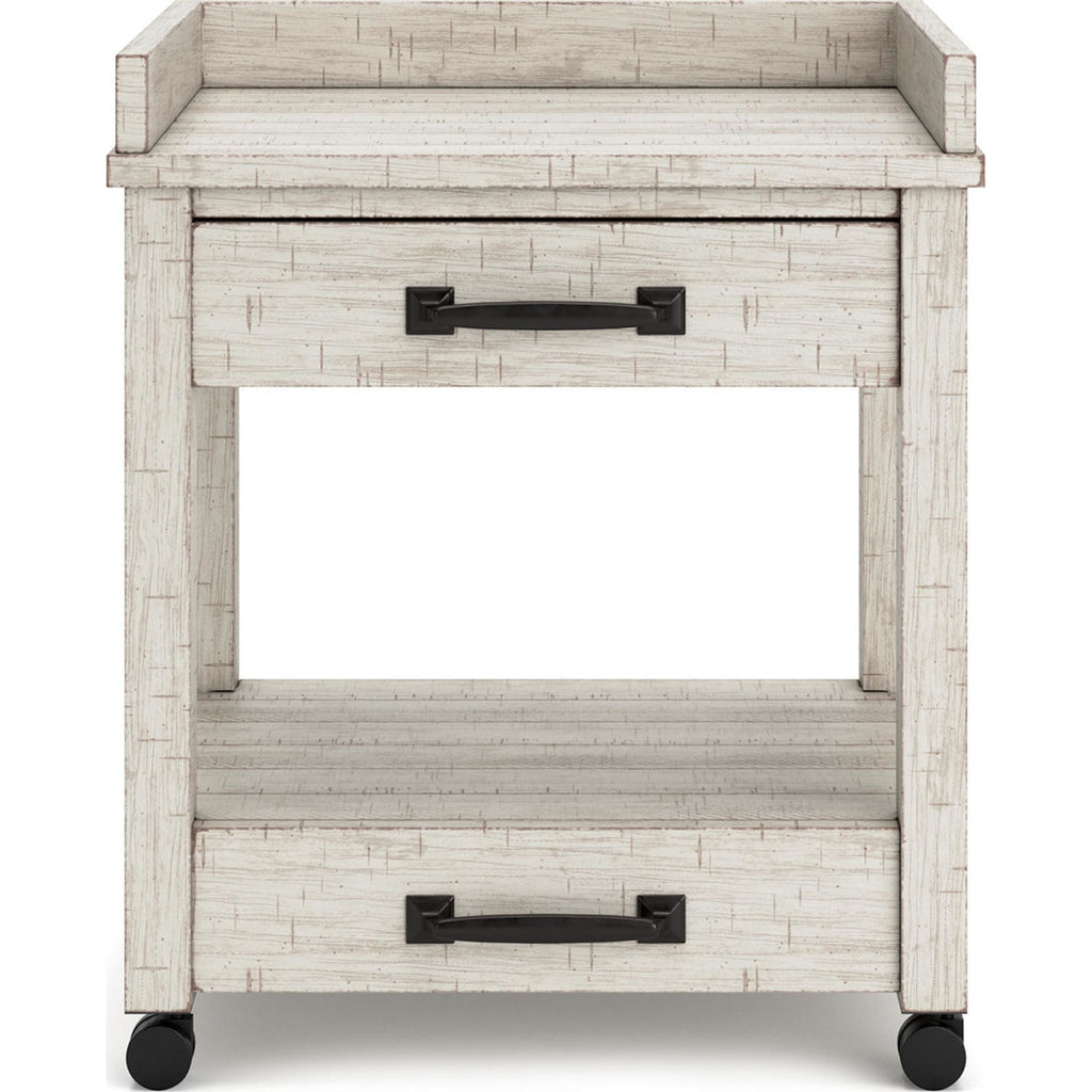 Support d'imprimante Carynhurst - Blanchi à la chaux