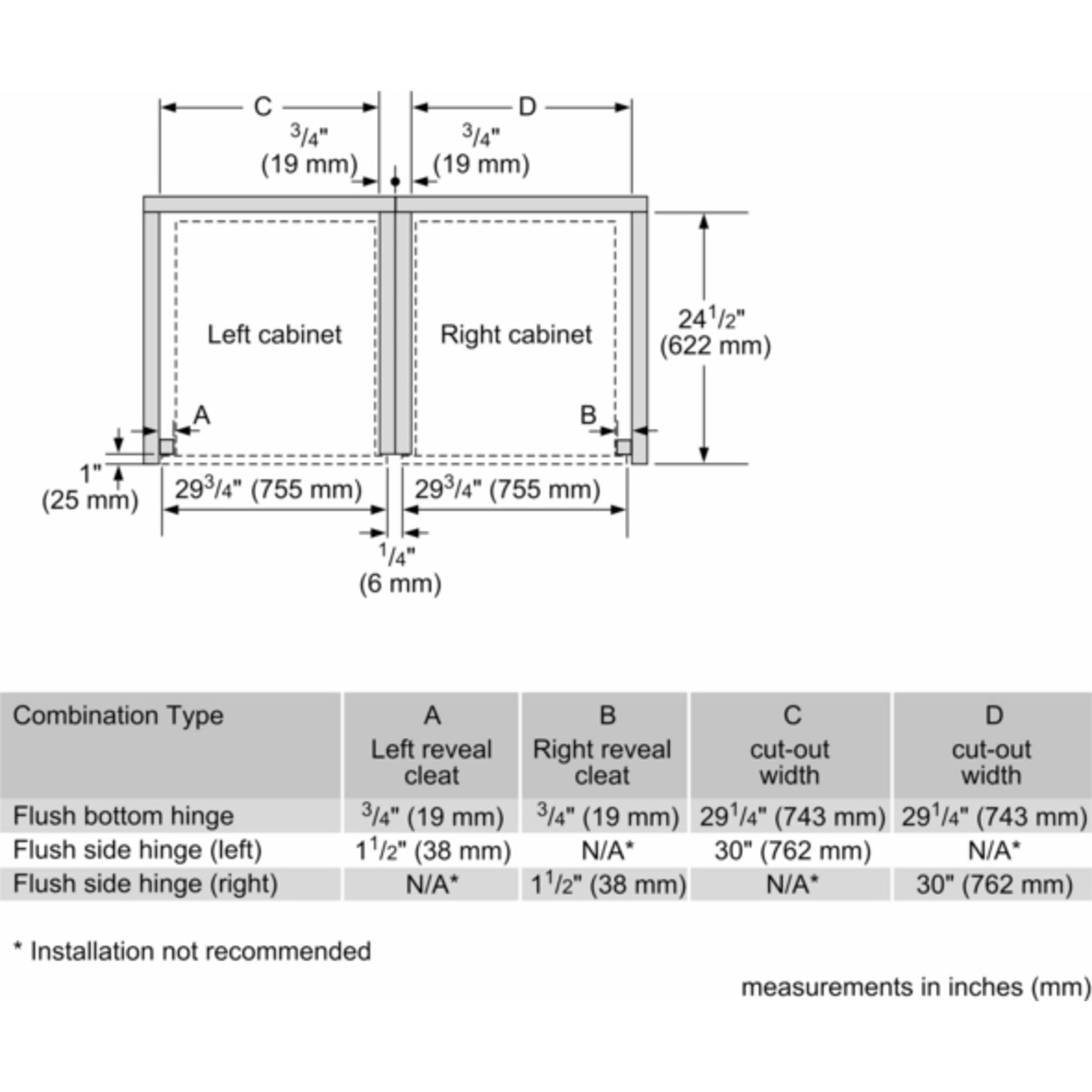 Four mural à convection Bosch 30 (HBLP454UC) - Acier inoxydable