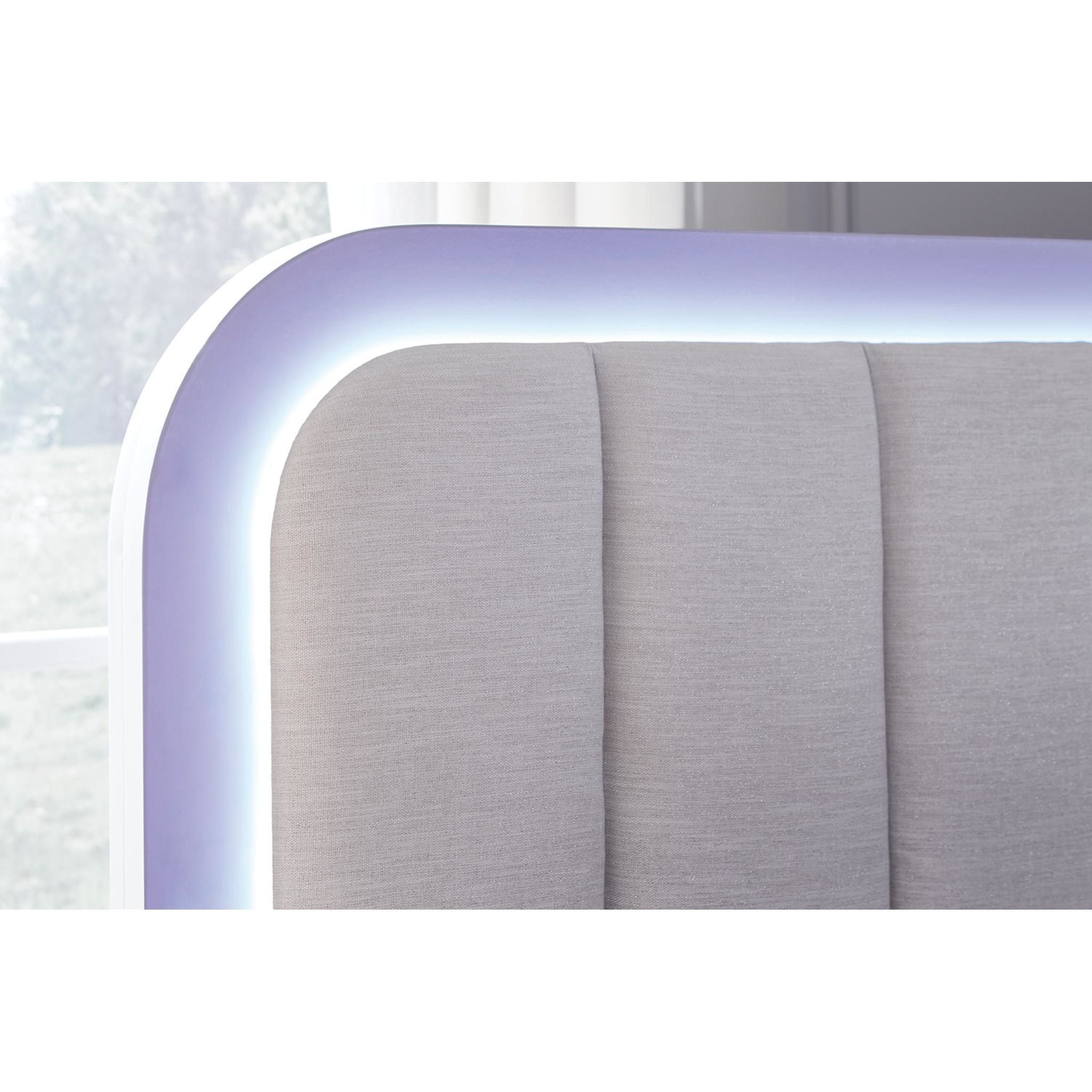 Lit à panneaux Jarlee King - Blanc