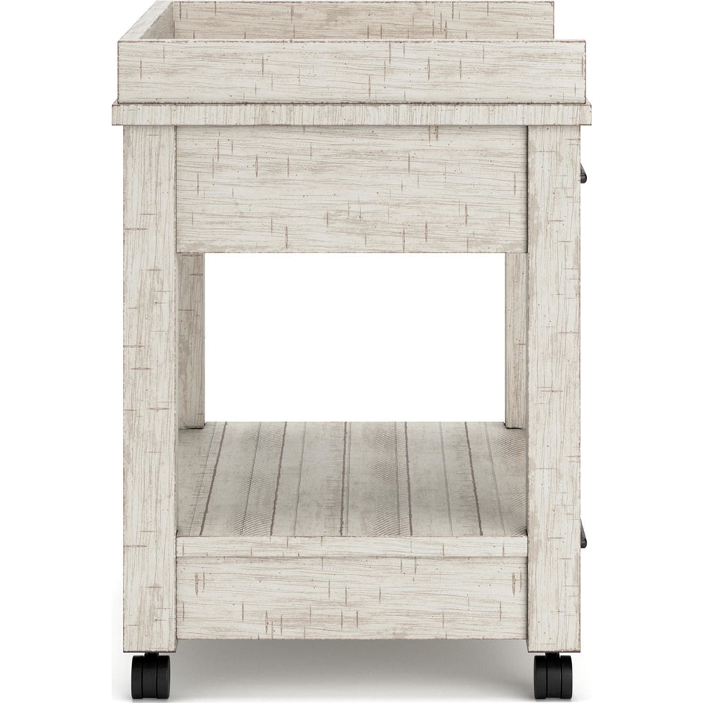 Support d'imprimante Carynhurst - Blanchi à la chaux