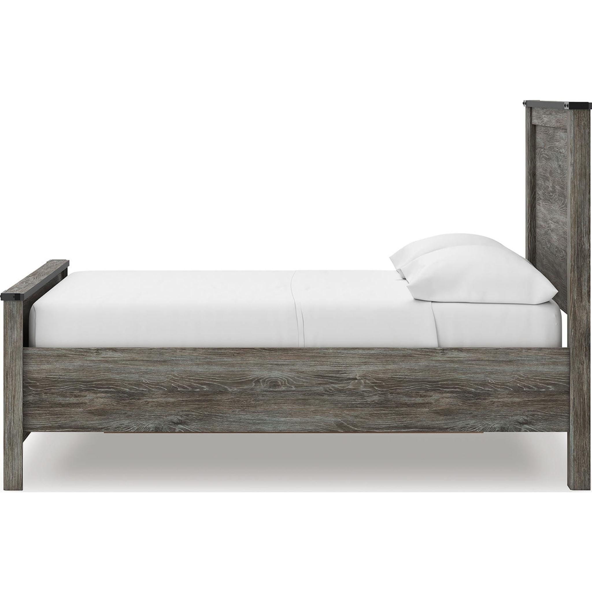 Lit de rangement complet Frandern - Noir/Gris