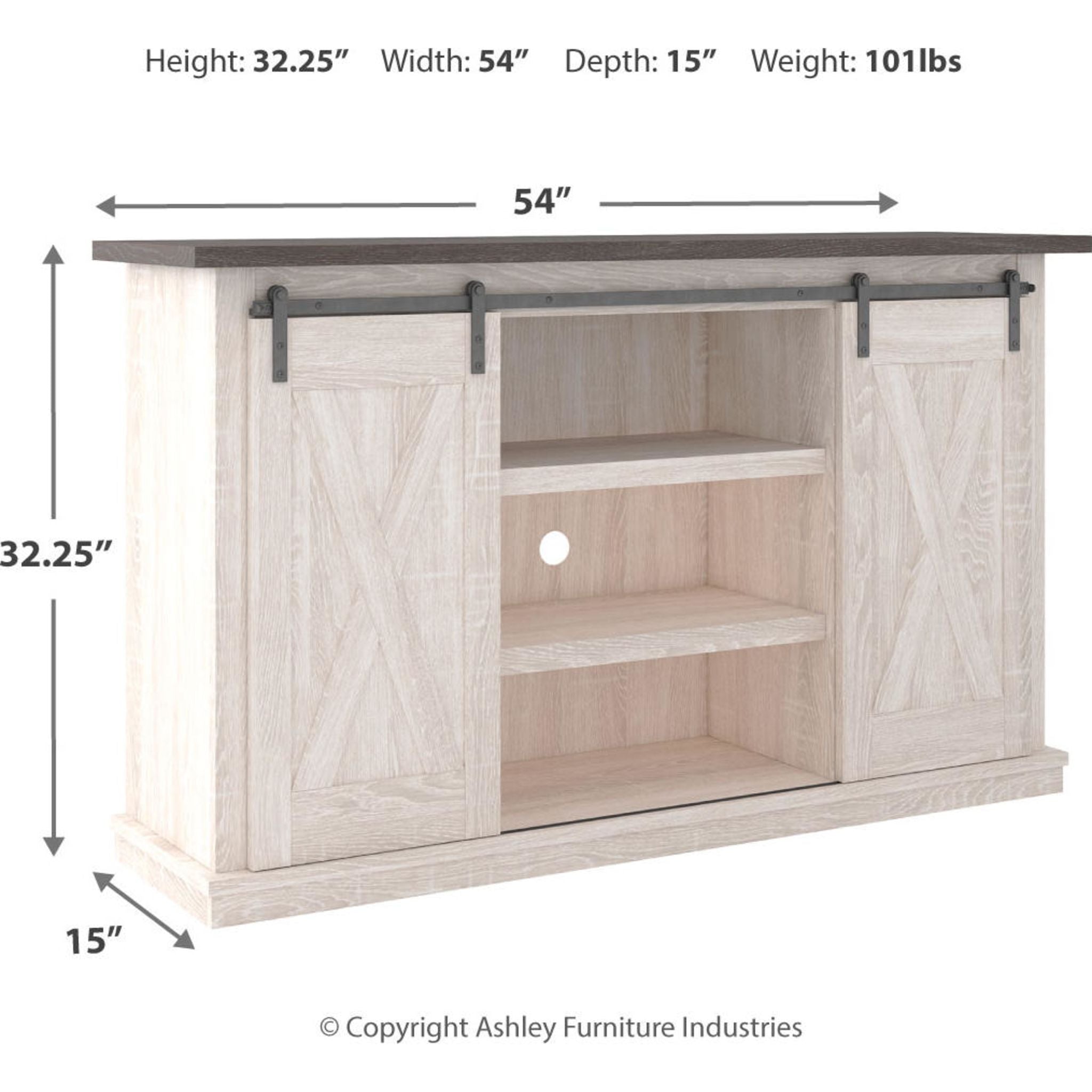 Meuble TV Dorrinson - Bicolore