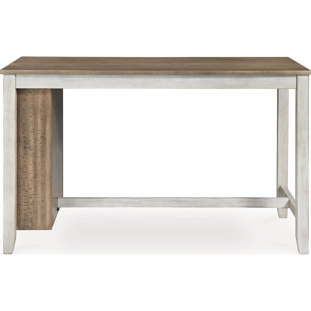 Table de bar Skempton - Blanc/marron clair - (D394-32)