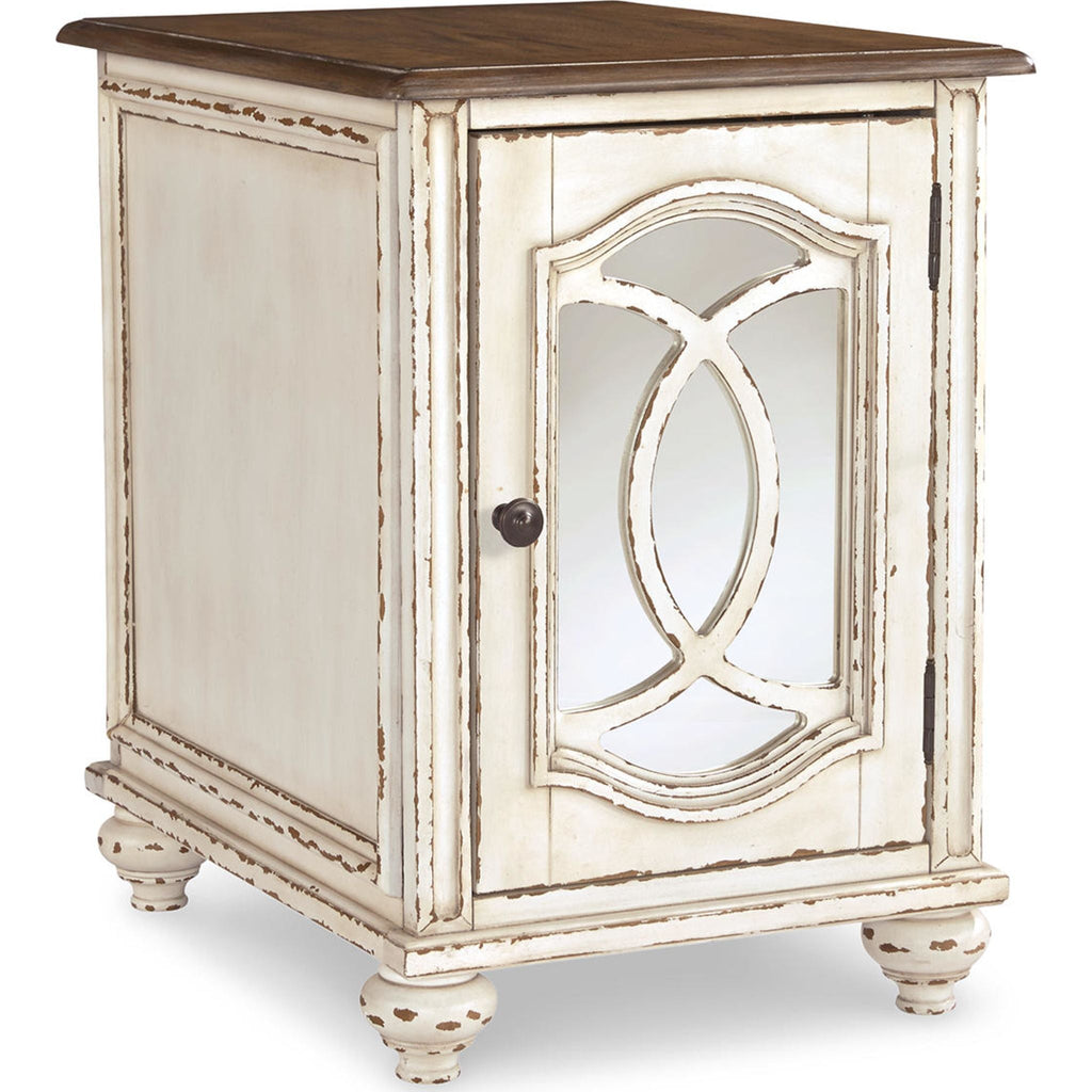 Table d'appoint Meinertz Chair - Blanc/Marron