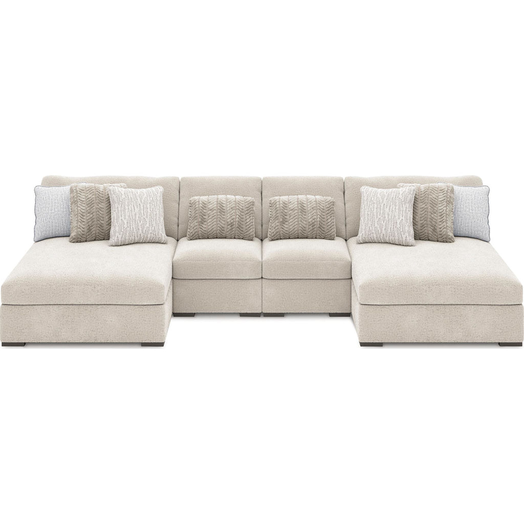 Canapé modulable Cuddle Plush 4 pièces avec double méridienne