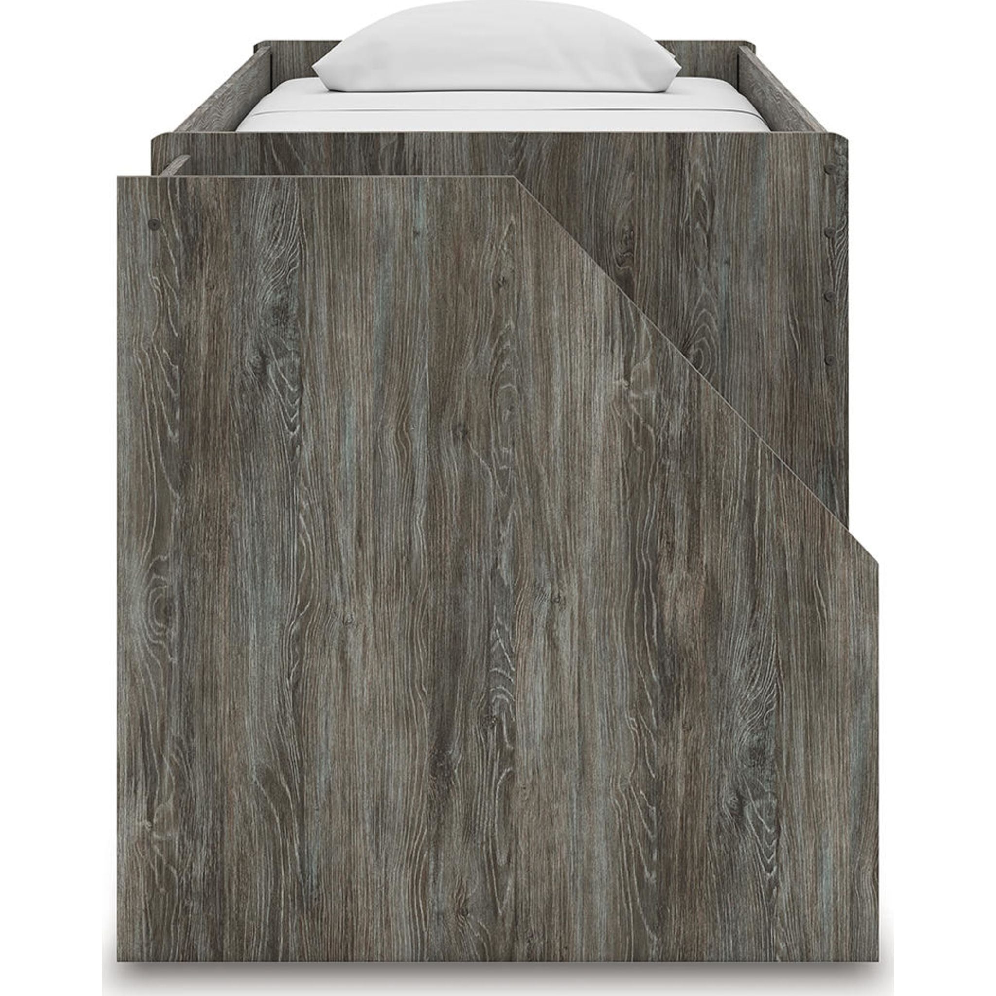 Lit mezzanine simple Frandern - Gris