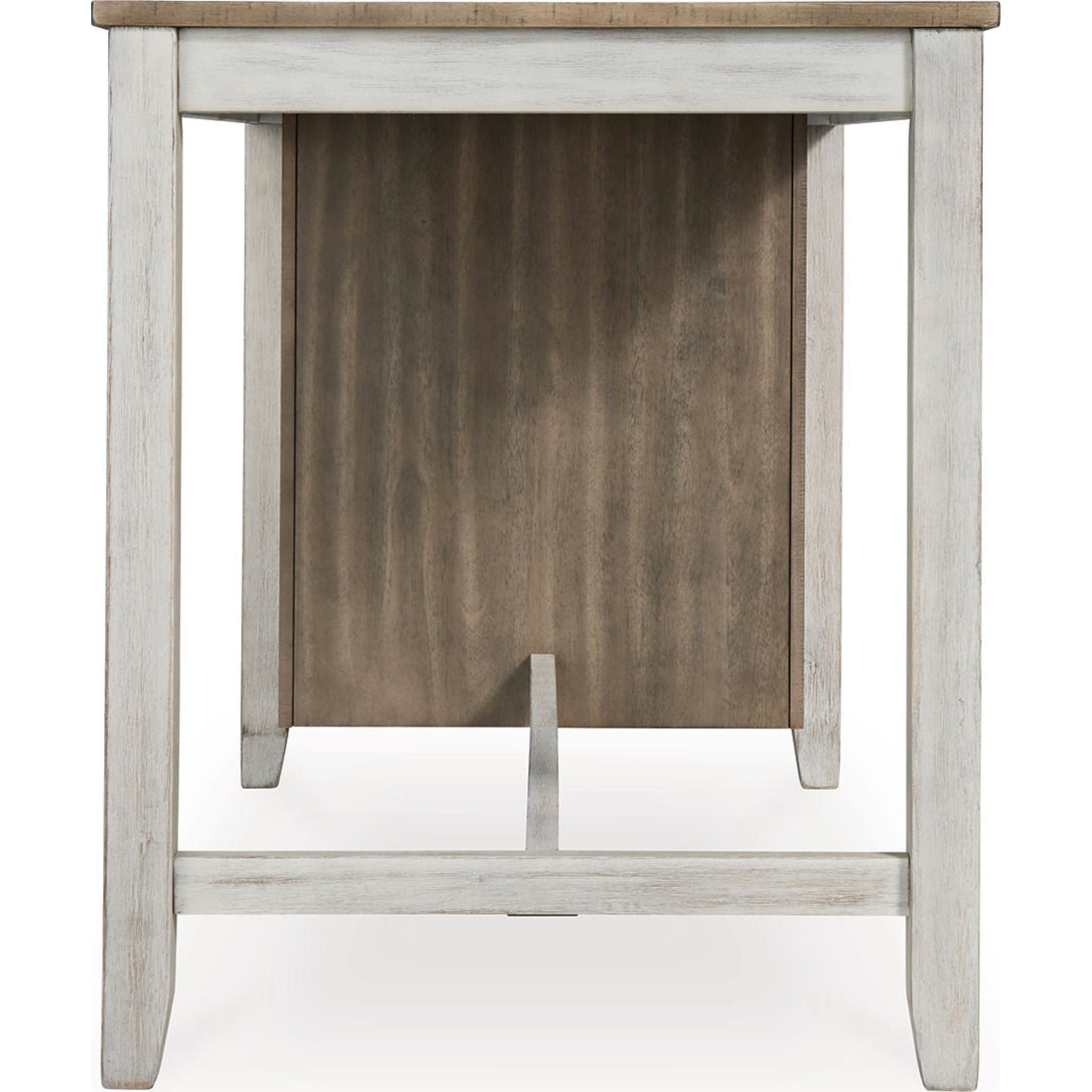 Table de bar Skempton - Blanc/marron clair - (D394-32)