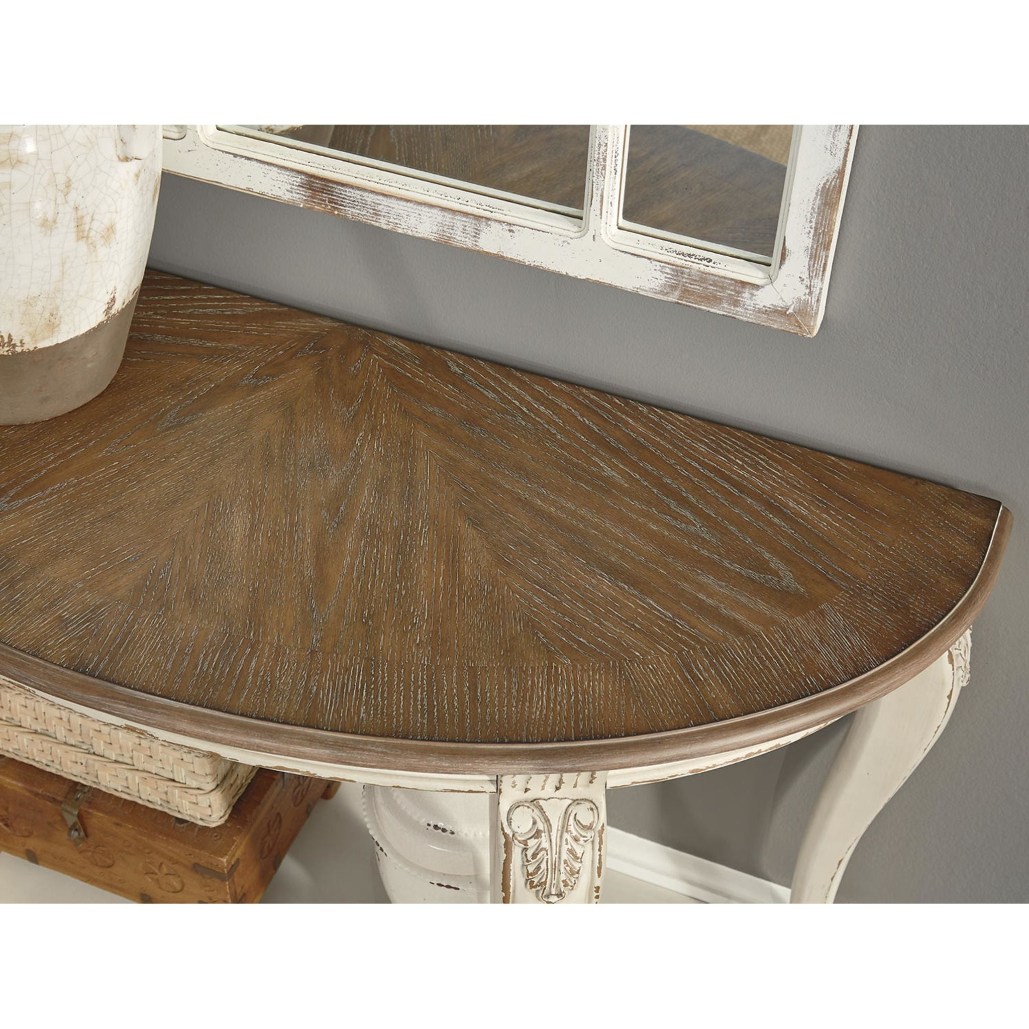 Table basse Meinertz - Blanc/Marron
