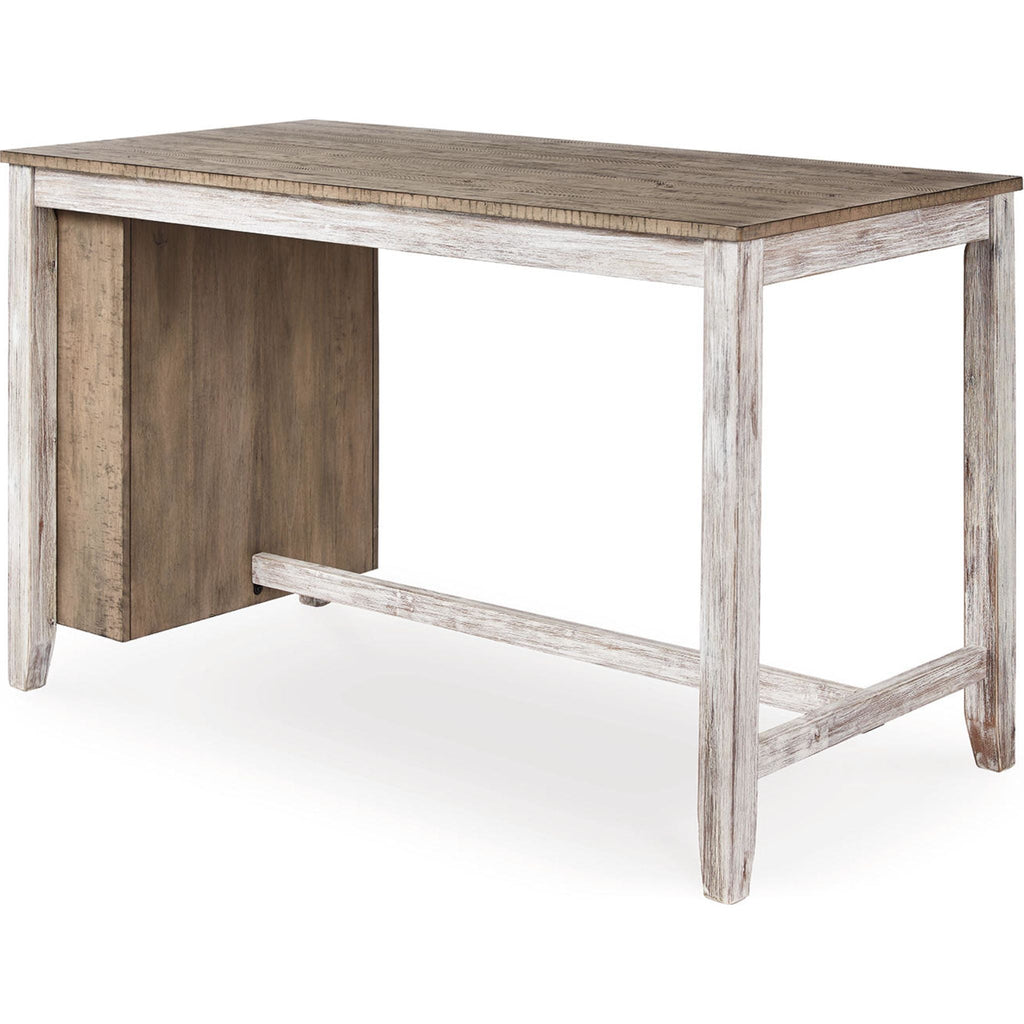 Table de bar Skempton - Blanc/marron clair - (D394-32)