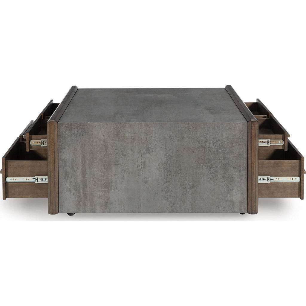 Table basse Kallenny - Marron/Gris