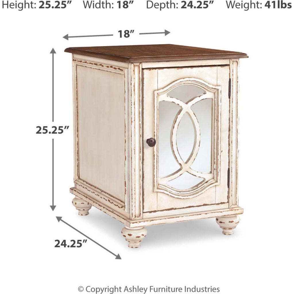 Table d'appoint Meinertz Chair - Blanc/Marron