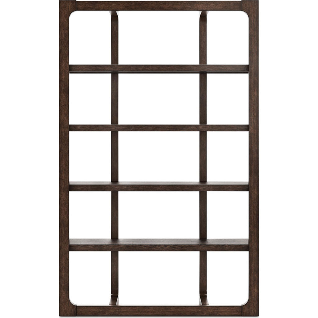 Bibliothèque Breckington - Marron foncé