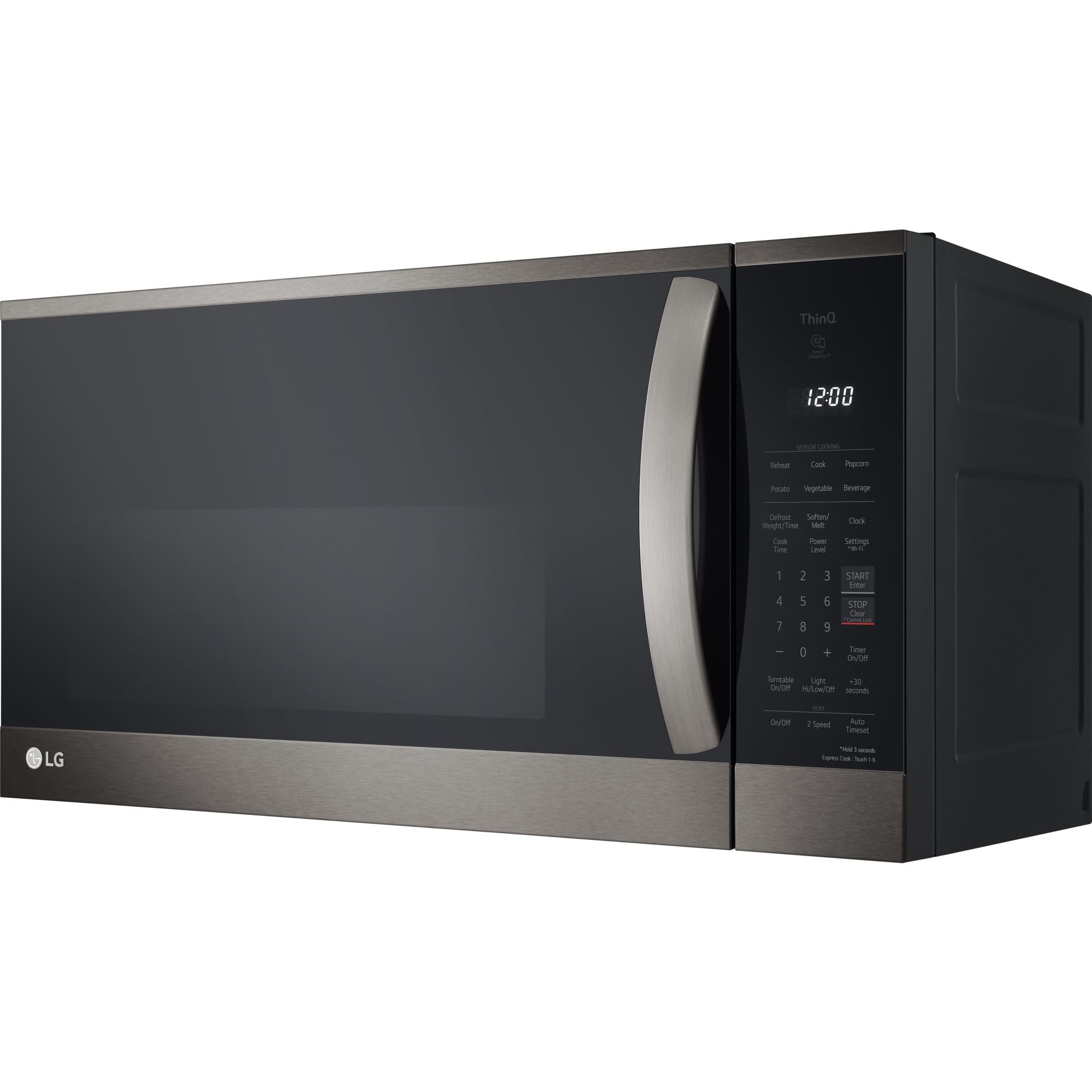 Micro-ondes LG OTR (MVEM1825D) - Acier inoxydable noir