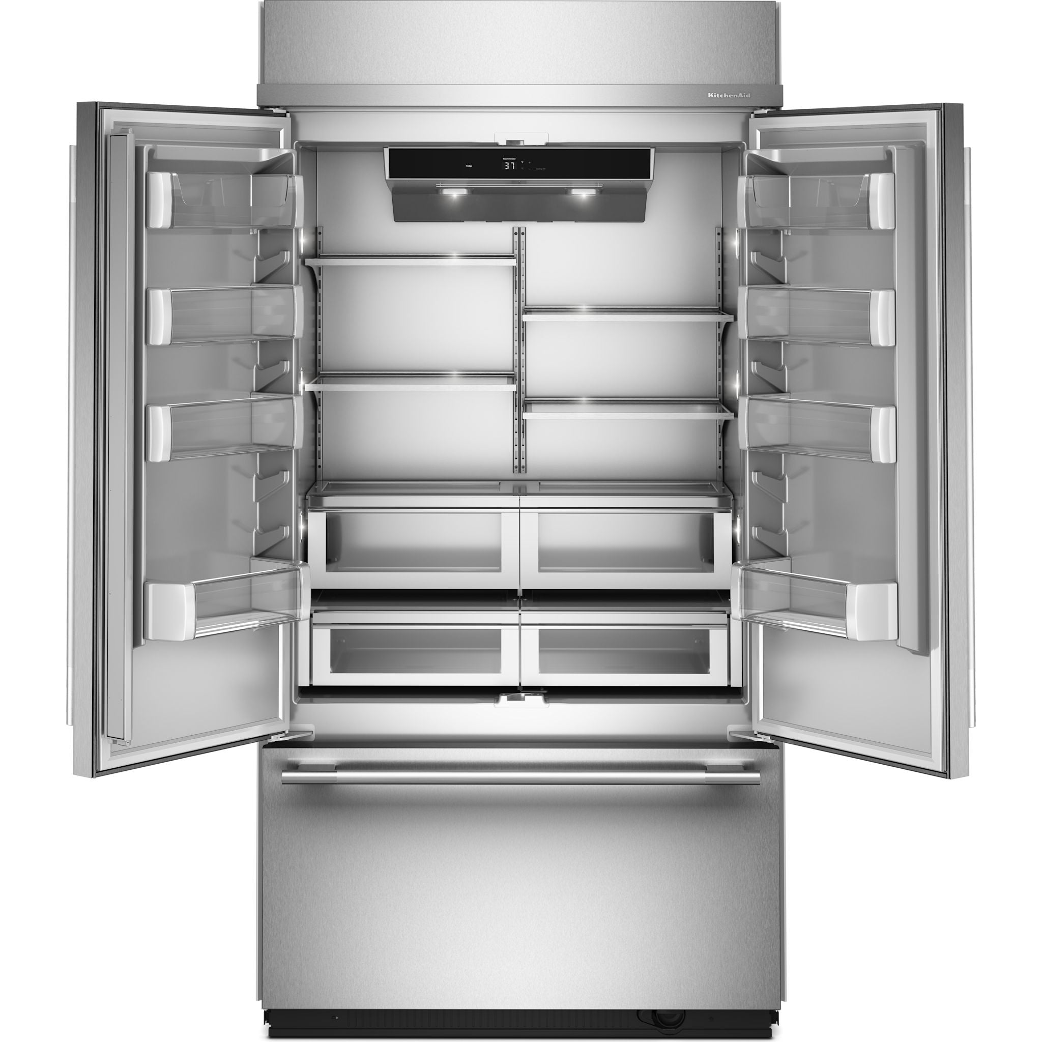 Réfrigérateur à portes françaises KitchenAid (KBFN542SPS) - Acier inoxydable avec finition PrintShield™