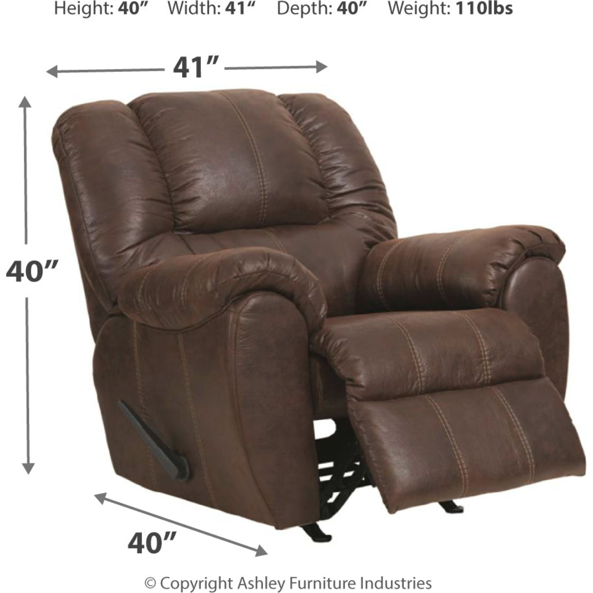Fauteuil inclinable à bascule McGann