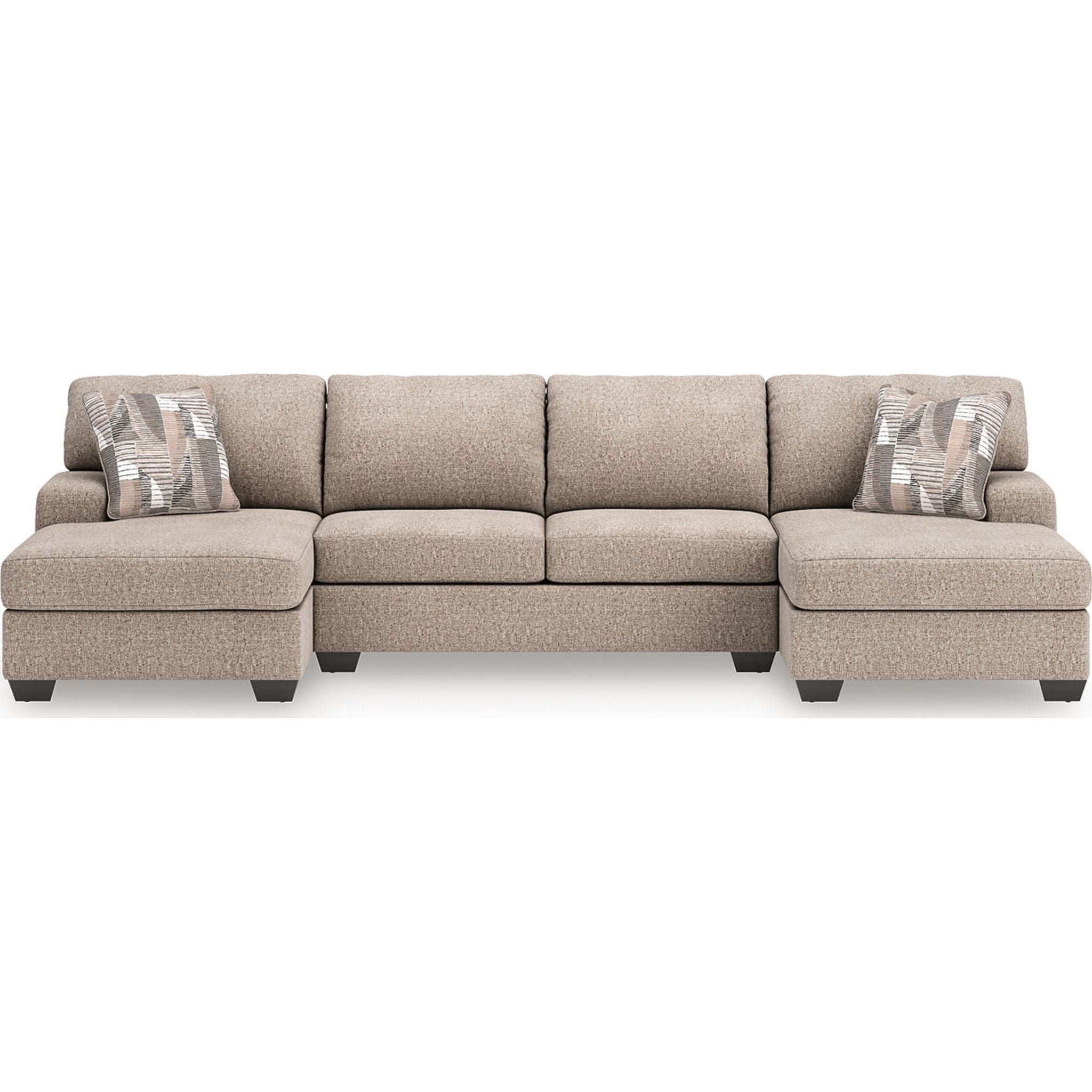 Canapé 3 pièces Seyler Lane avec méridienne double - Chanvre