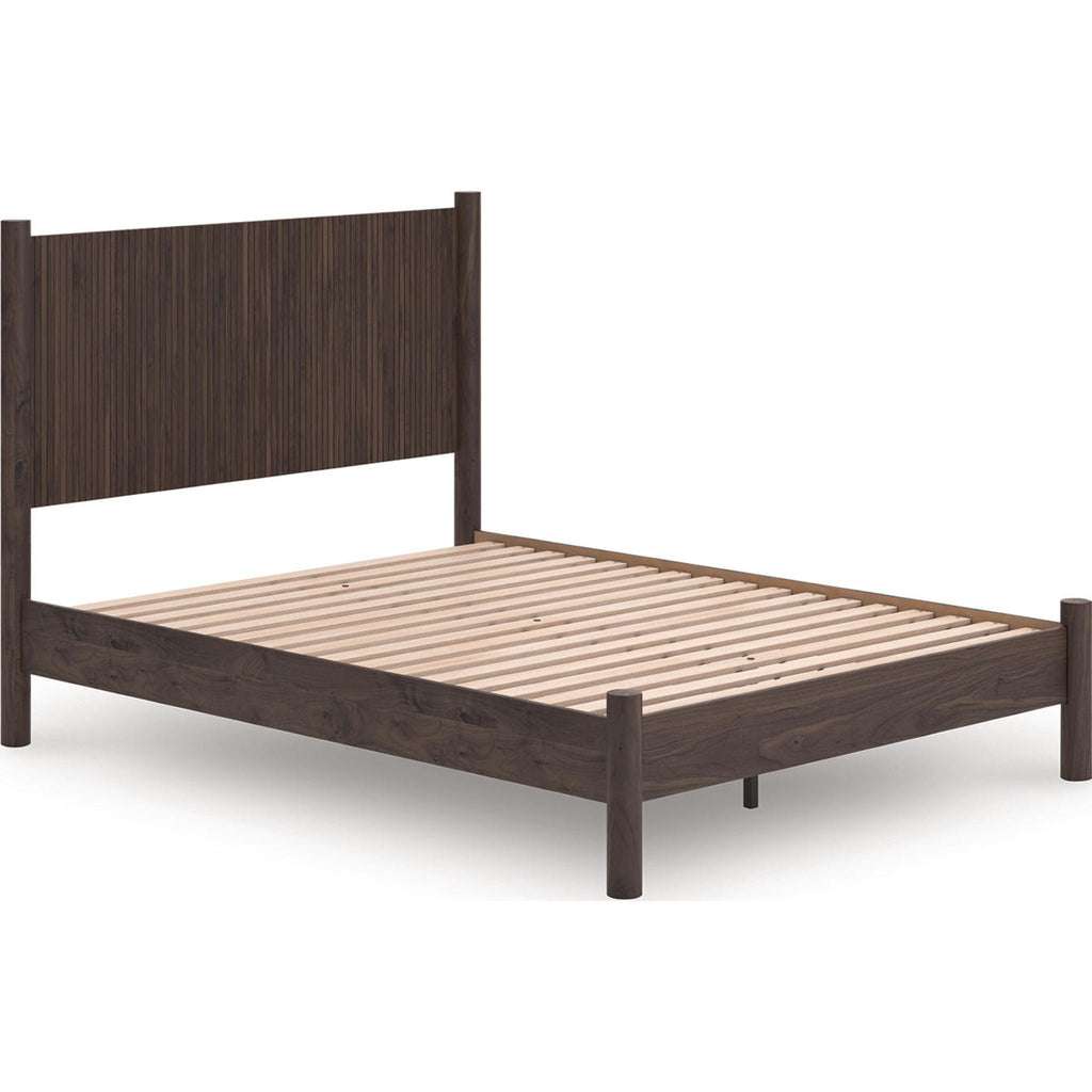 Lit plateforme Pamytta Queen - Marron