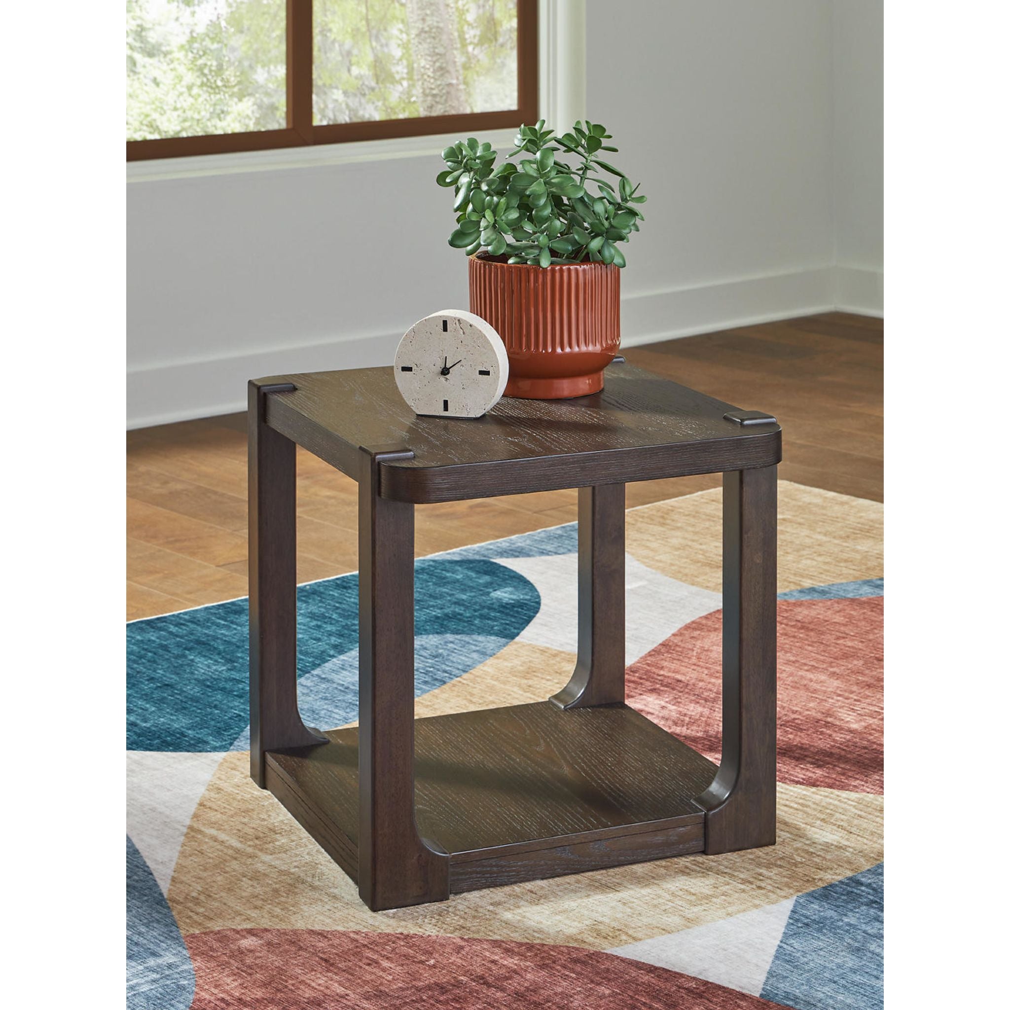 Table d'appoint Breckington - Marron foncé