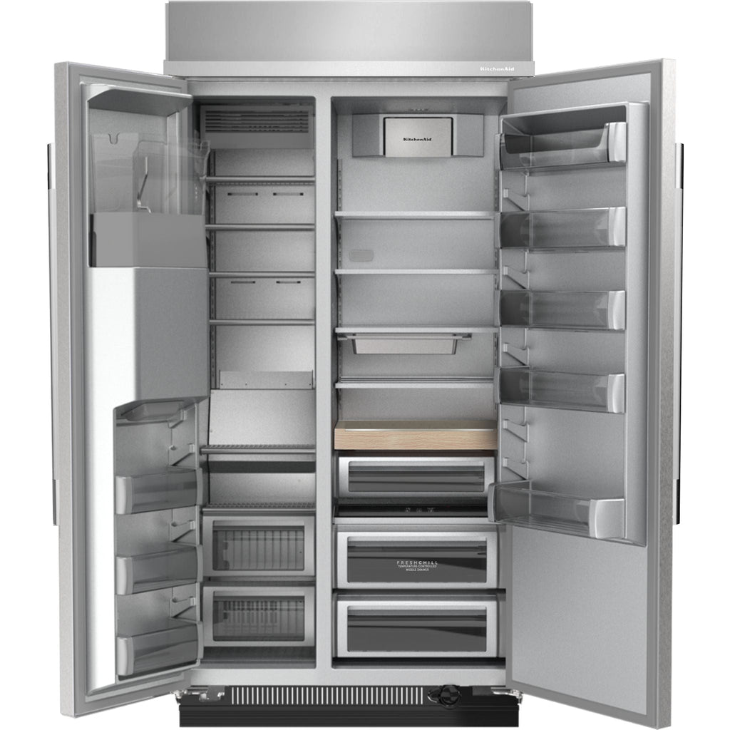 Réfrigérateur KitchenAid Side x Side (KBSD748SPS) - Acier inoxydable avec finition PrintShield™