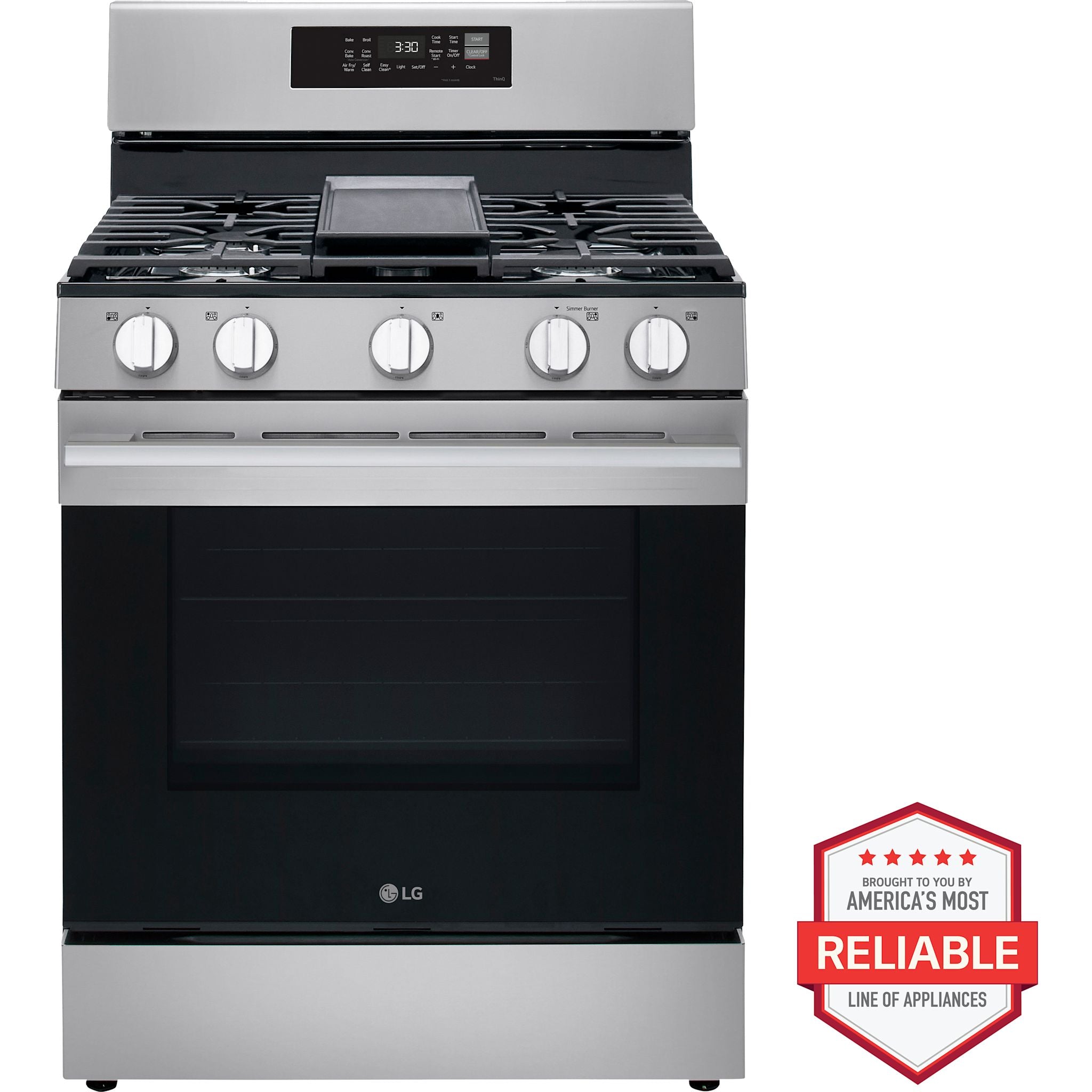 Cuisinière à gaz LG 30 (LRGN6323Y) - Acier inoxydable