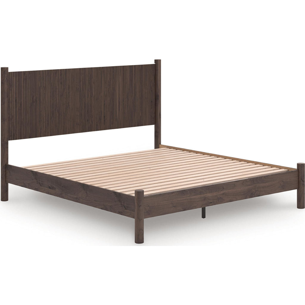 Lit plateforme Pamytta King - Marron