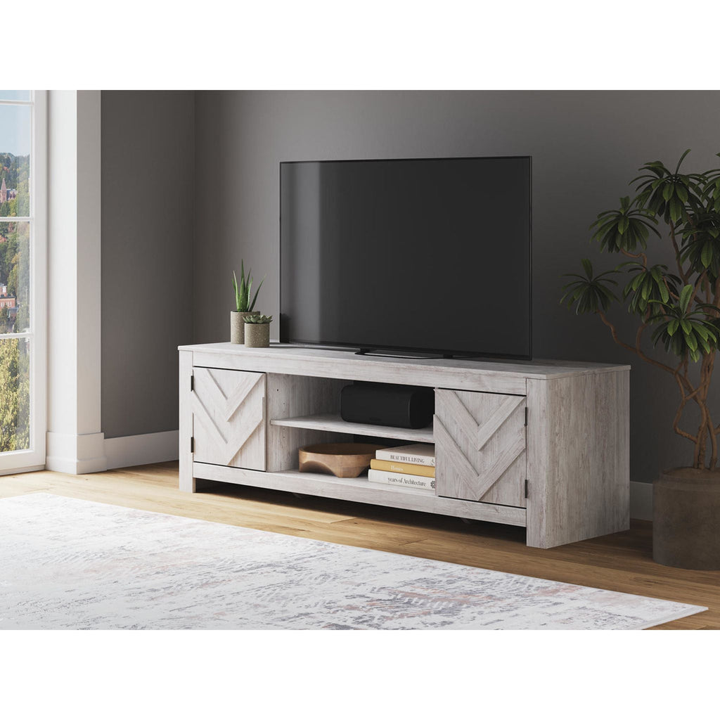 Meuble TV Cayboni - Blanchi à la chaux