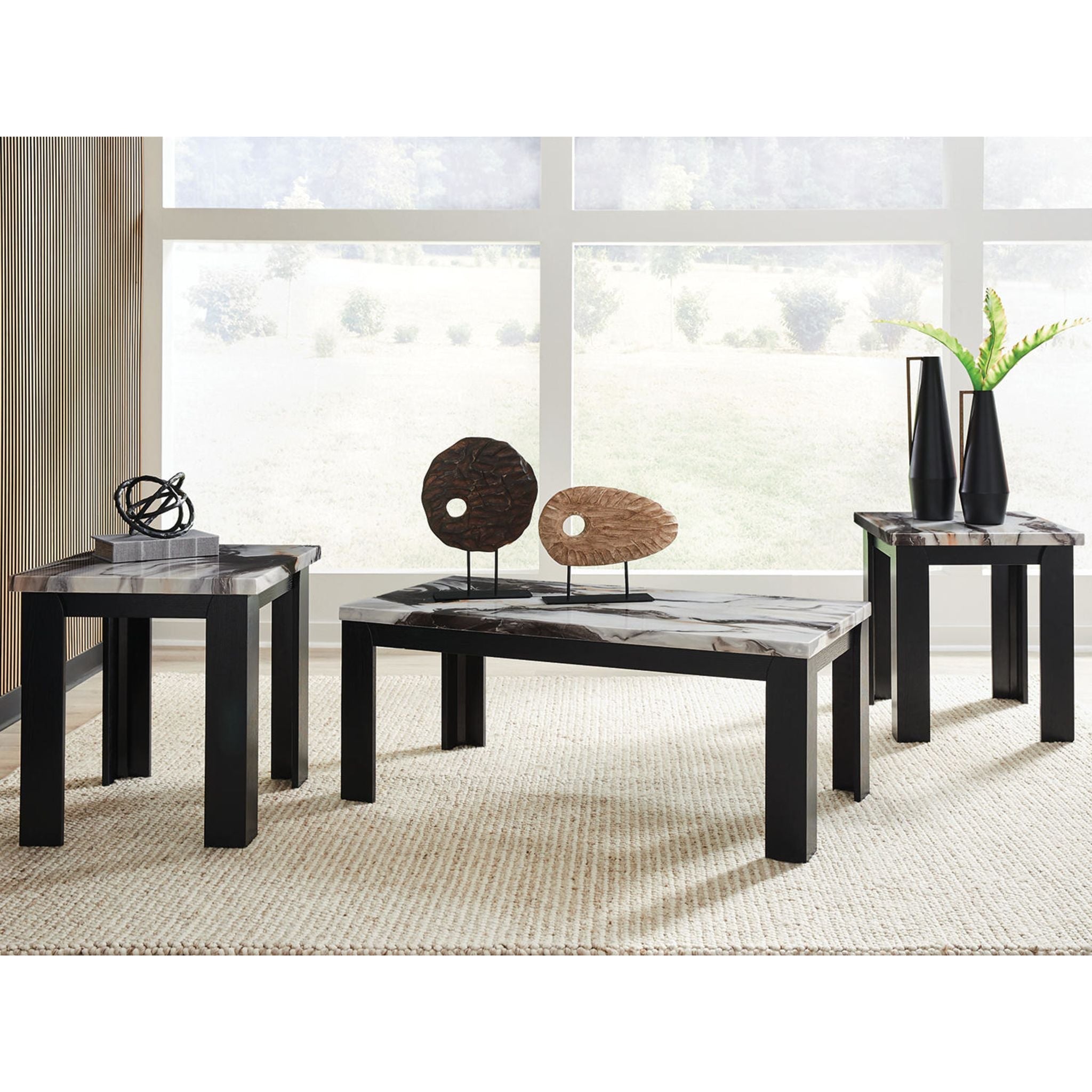 Tables Jazmore (lot de 3) - Marron foncé