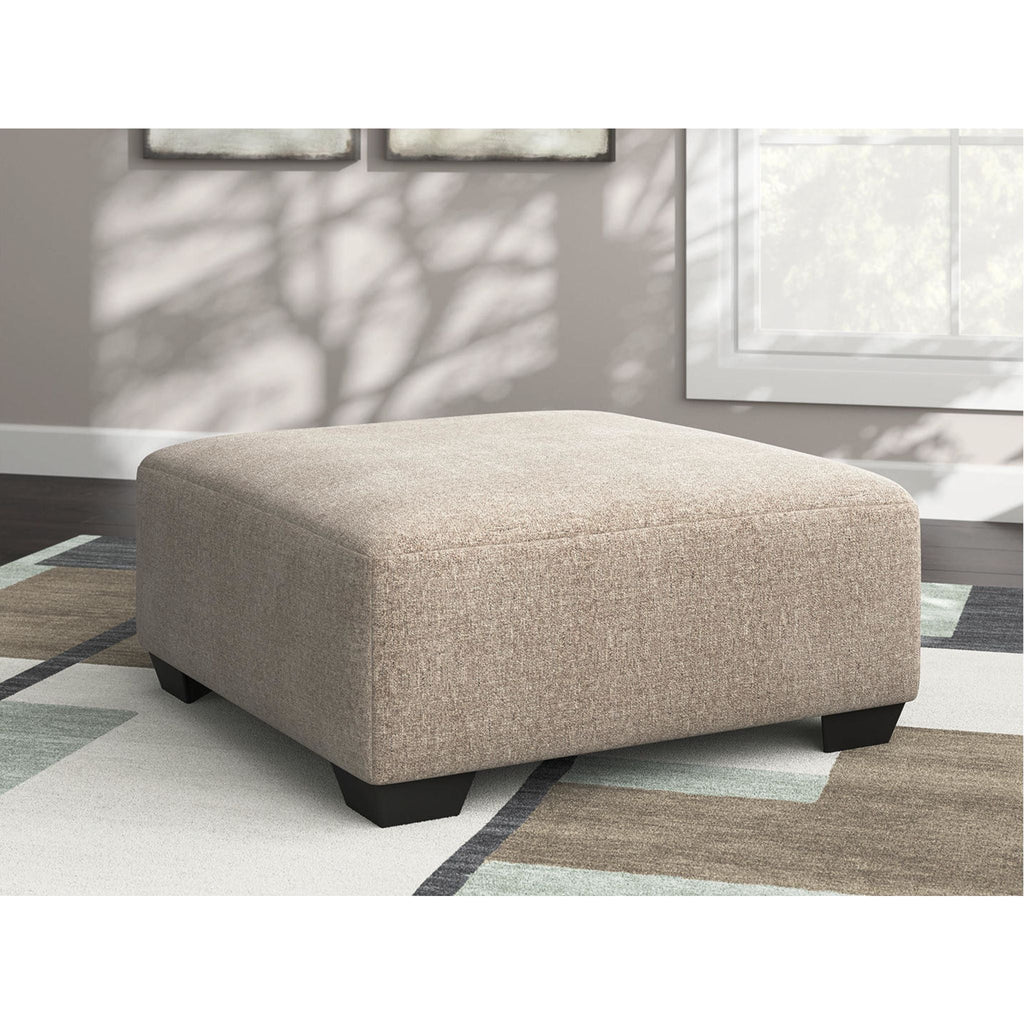 Pouf d'appoint surdimensionné Seyler Lane - Chanvre