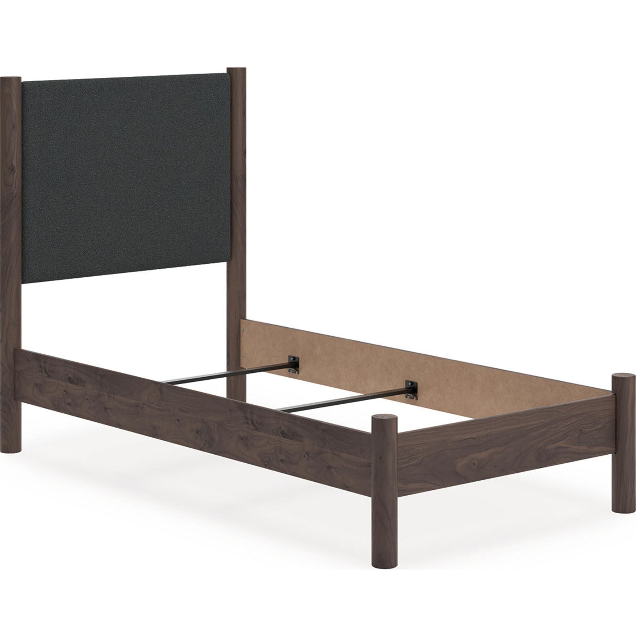 Lit simple à panneaux Pamytta - Marron