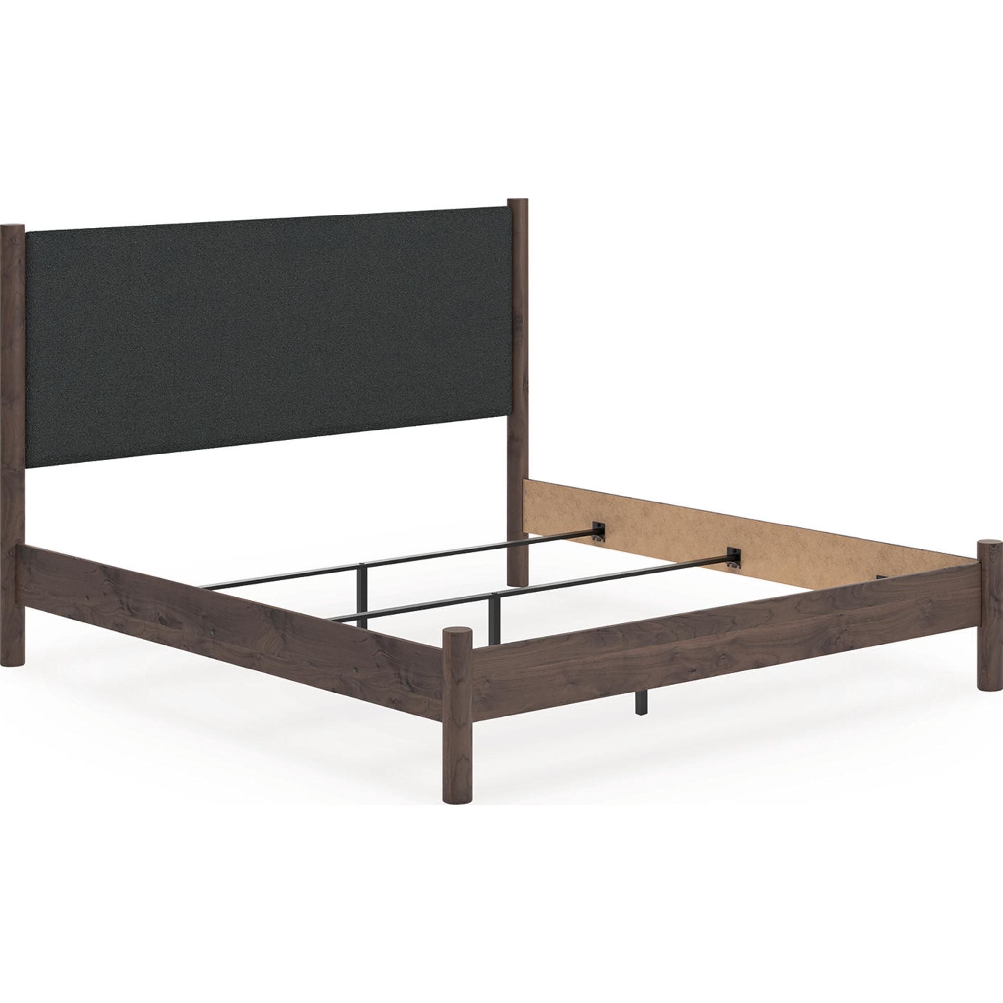 Lit à panneaux Pamytta King - Marron