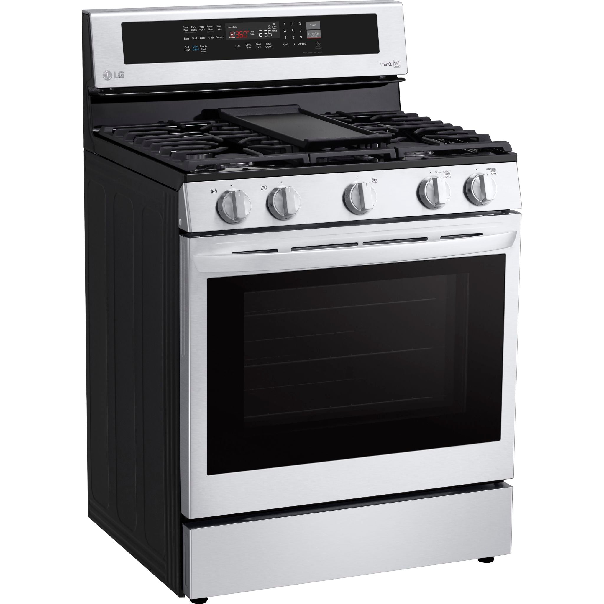 Cuisinière à gaz LG (LRGL5825F) - Acier inoxydable